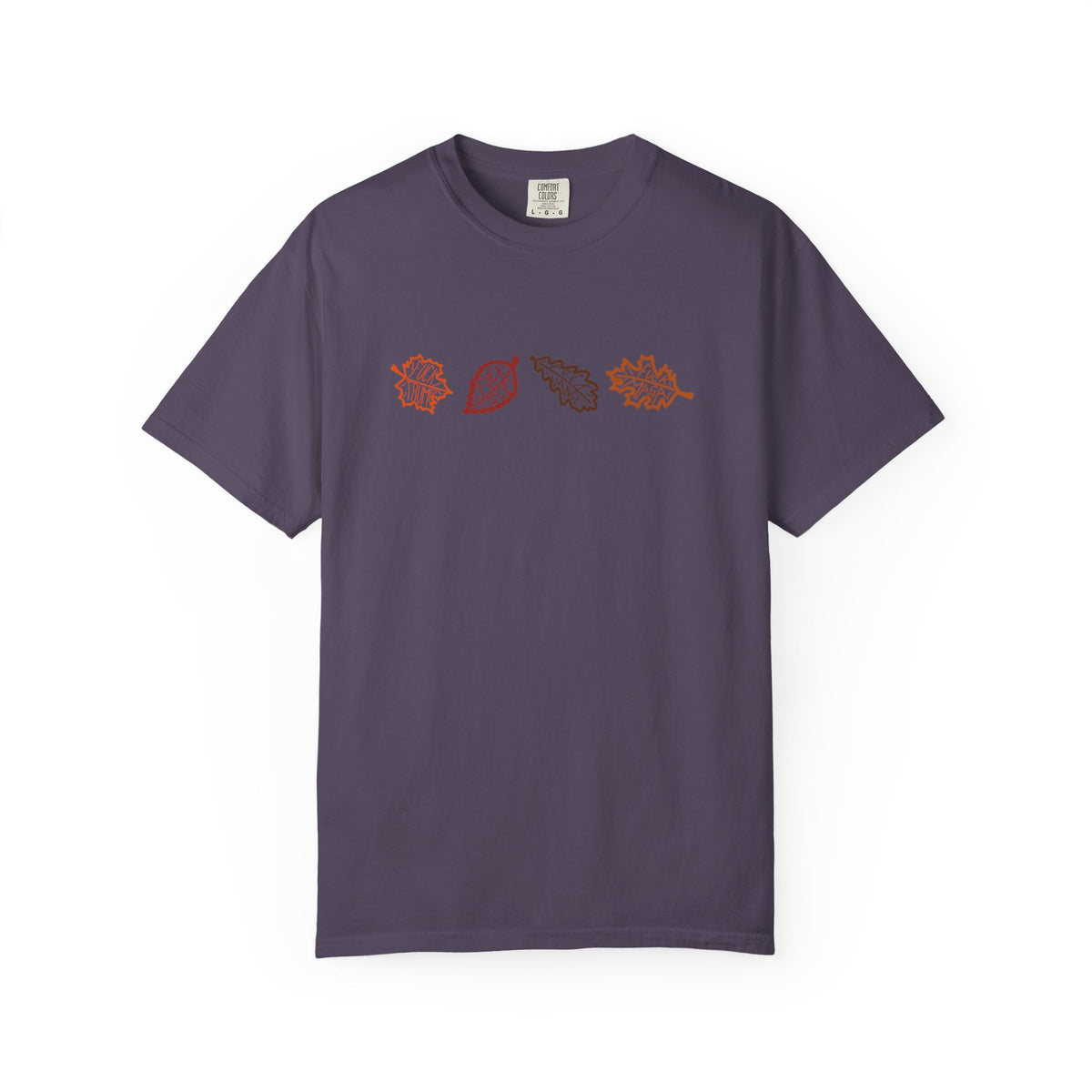 Autumn Leaves T-Shirt FDT Minimal Fall Foliage Graphic Tee
