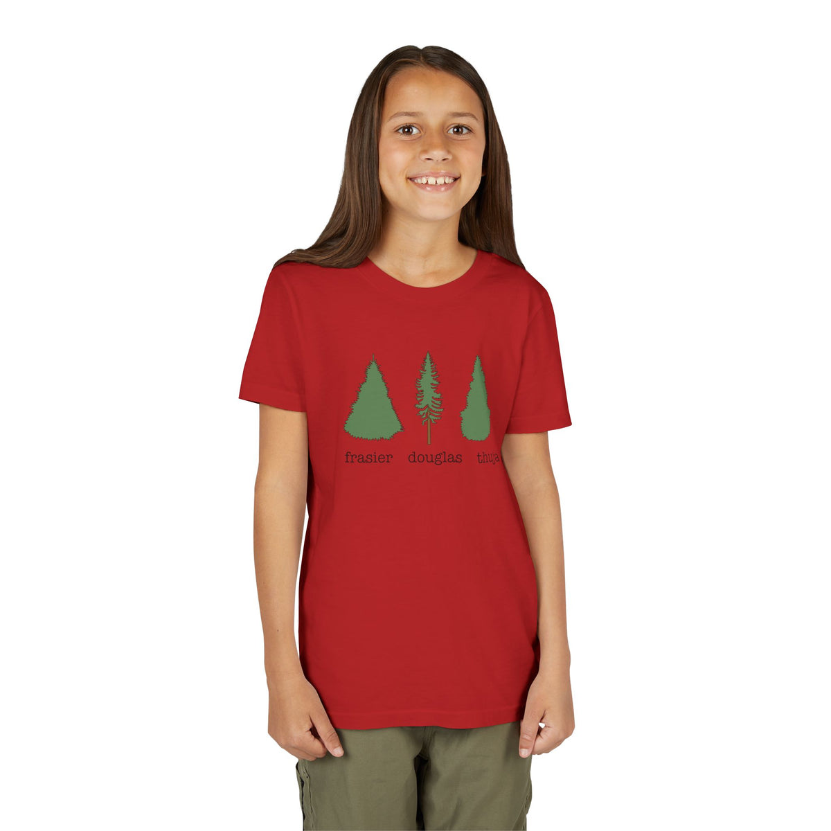 Youth Short Sleeve Tee – Fraser Douglas Thuja Tree Lover Shirt
