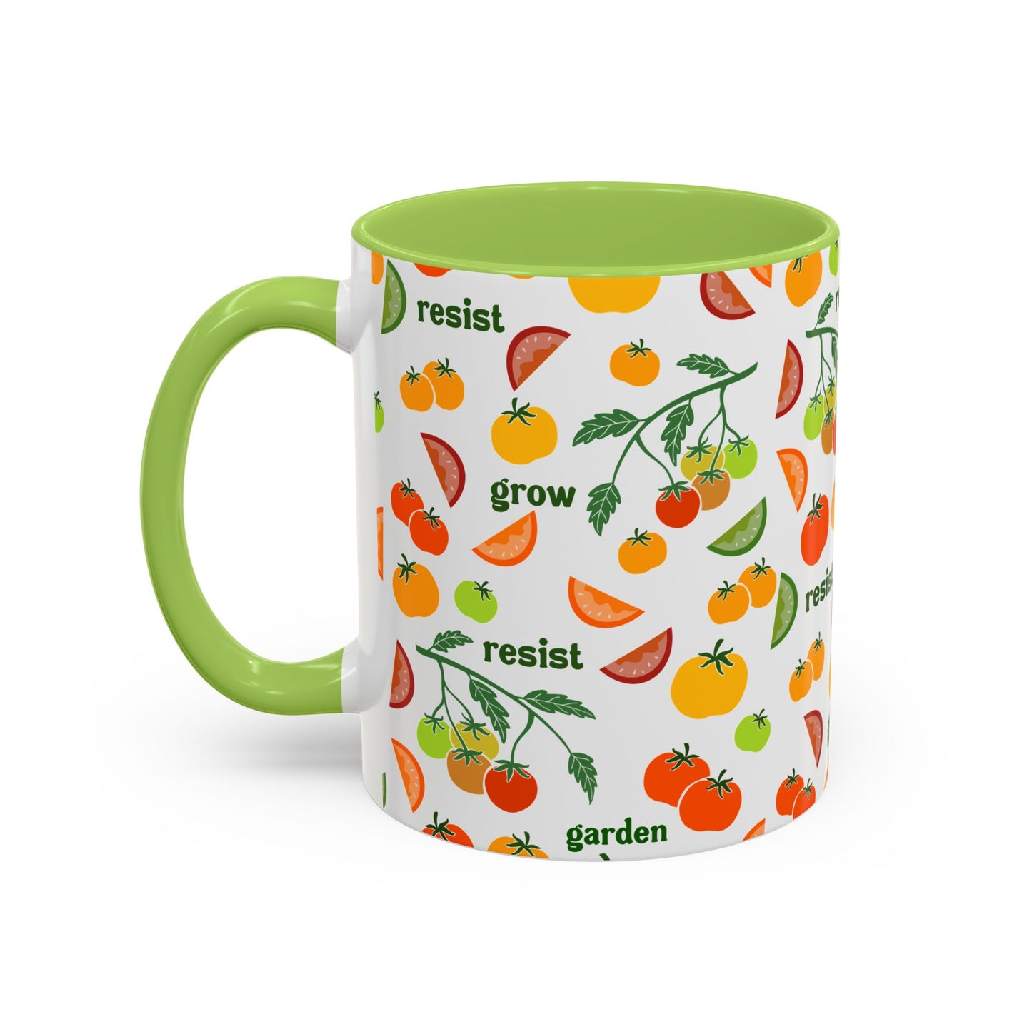 Resist Grow Garden tomatoes coffee mug | Accent Mug 11oz 15oz