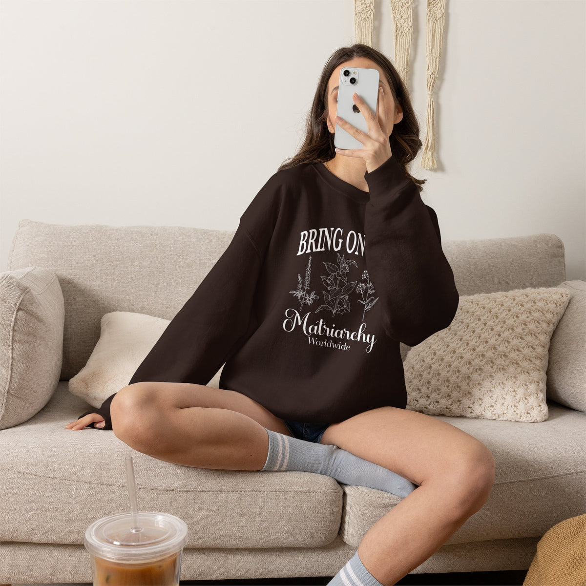 Bring on the Matriarchy Classic Crewneck Sweatshirt