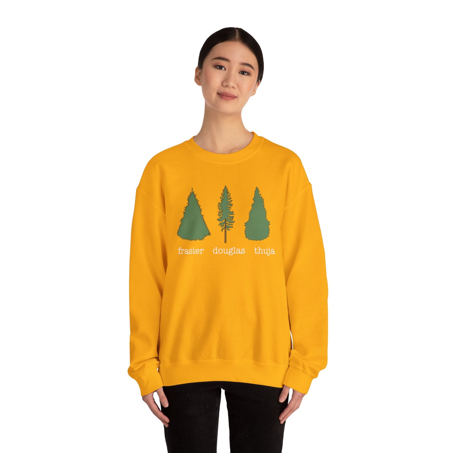 Frasier Douglas Thuja FDT Pine Tree Eco-Friendly Tree Sweatshirt, Unisex Crewneck, Nature Lover Gift, Casual Outfit, Gift for Him or Her