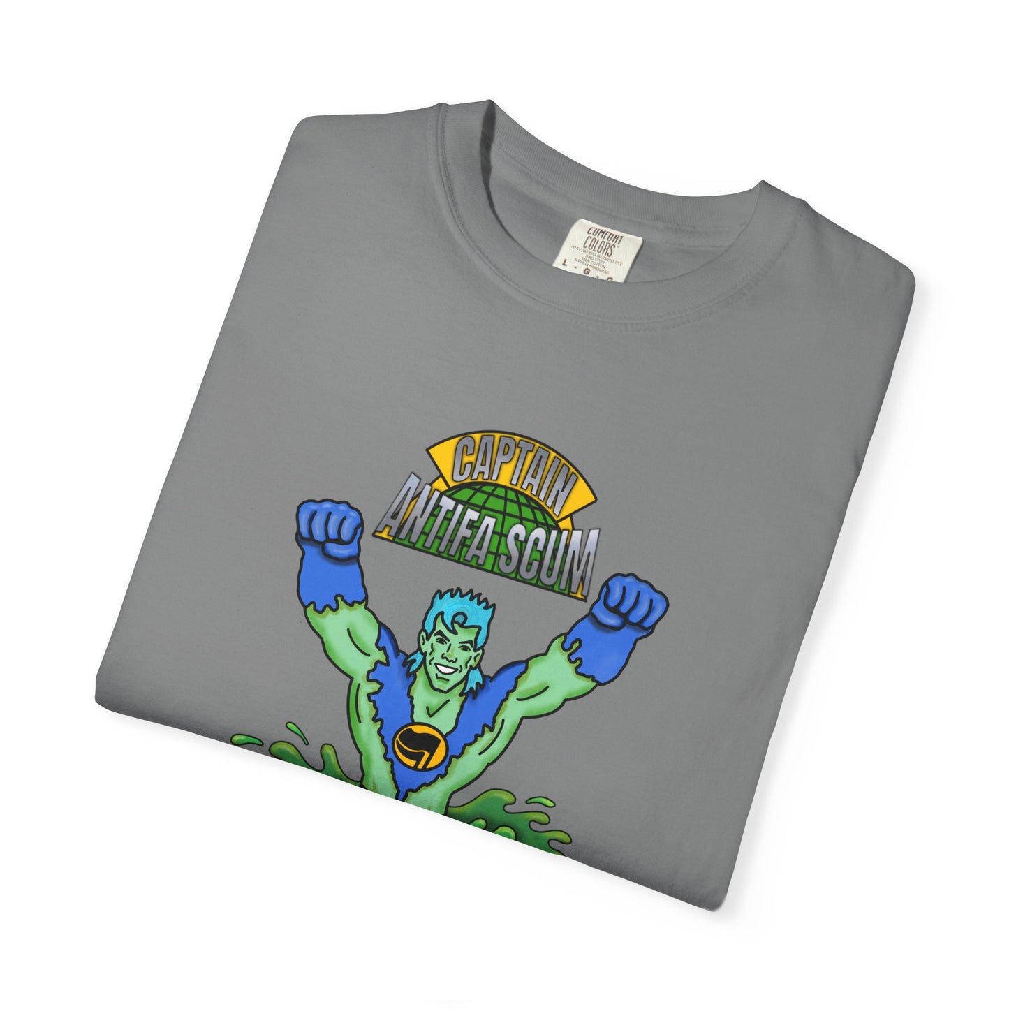 Captain Antifa Scum Reflecting Pool Algae Shirt