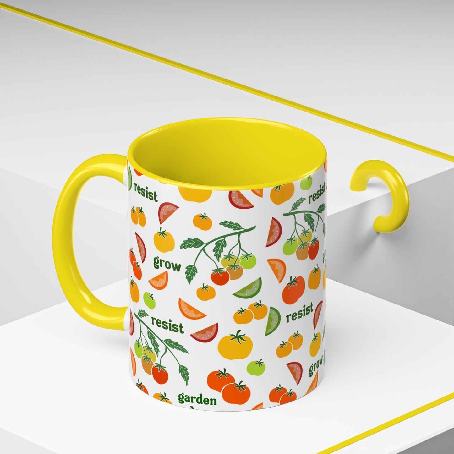 Resist Grow Garden tomatoes coffee mug | Accent Mug 11oz 15oz