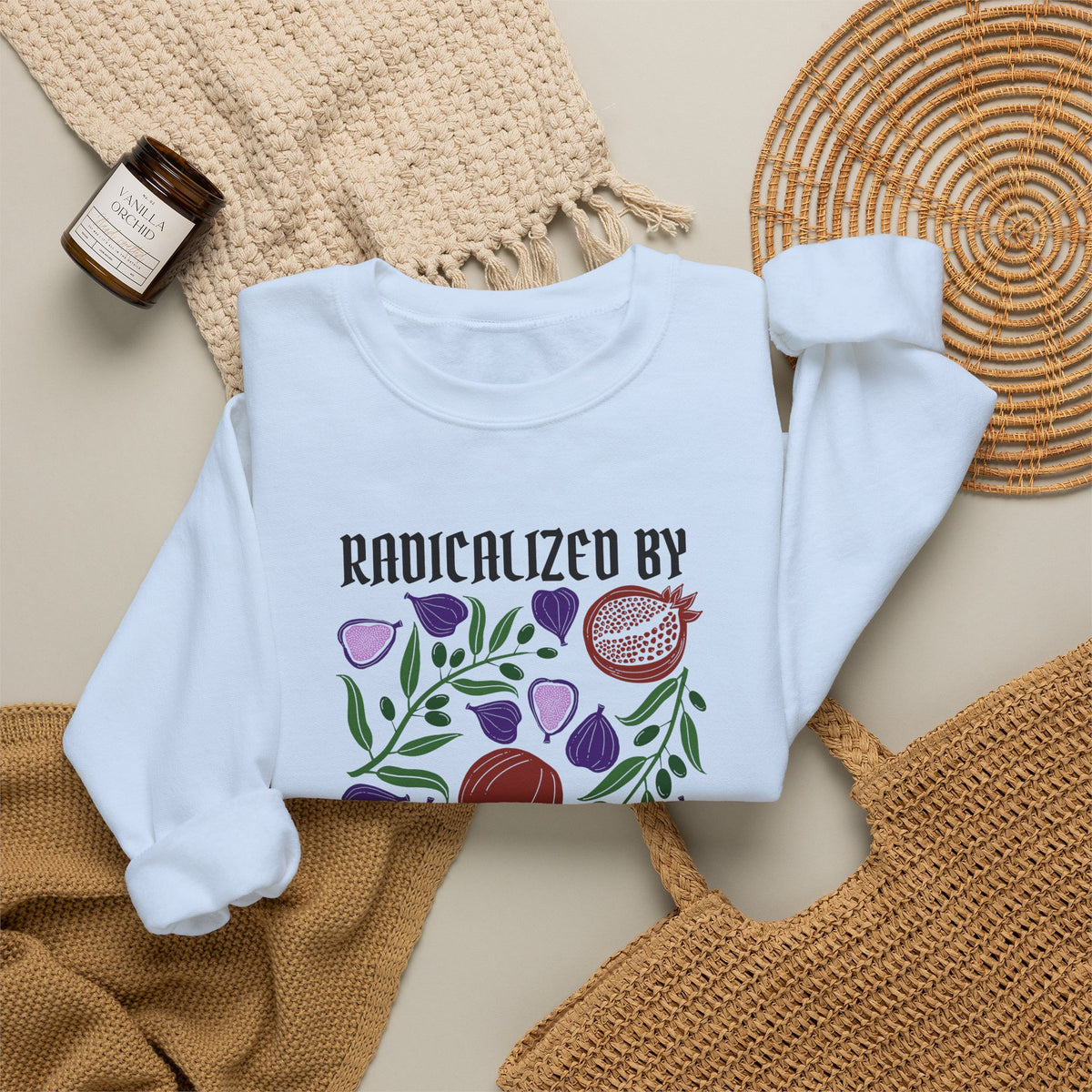 Radicalized by Basic Empathy Floral Sweatshirt