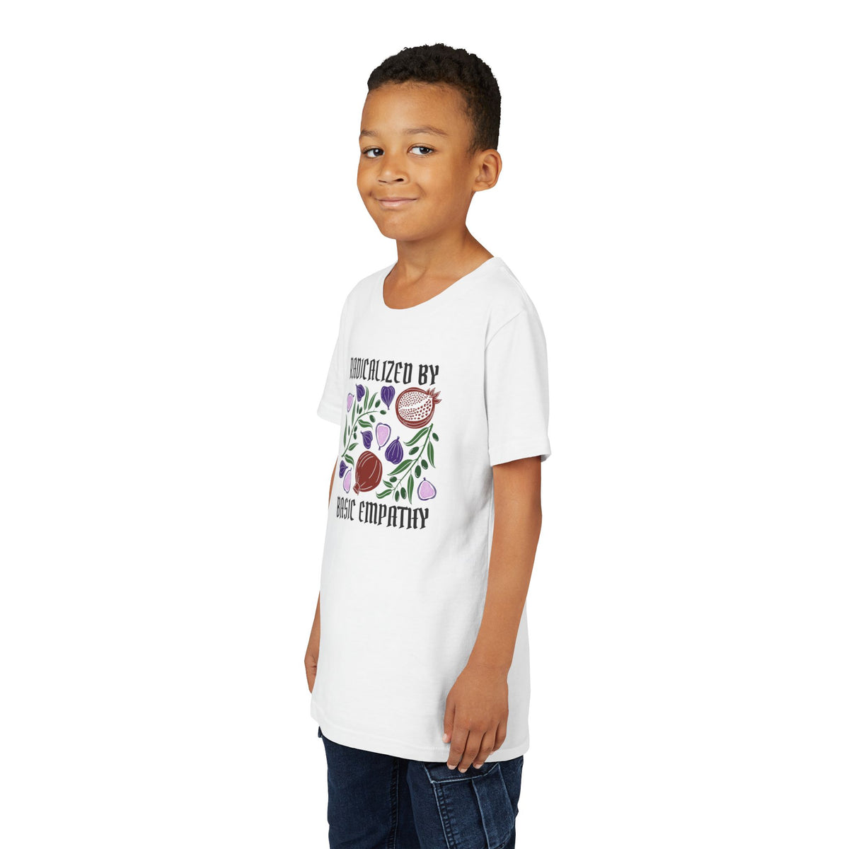 Youth Radicalized by Basic Empathy Floral Graphic T-Shirt