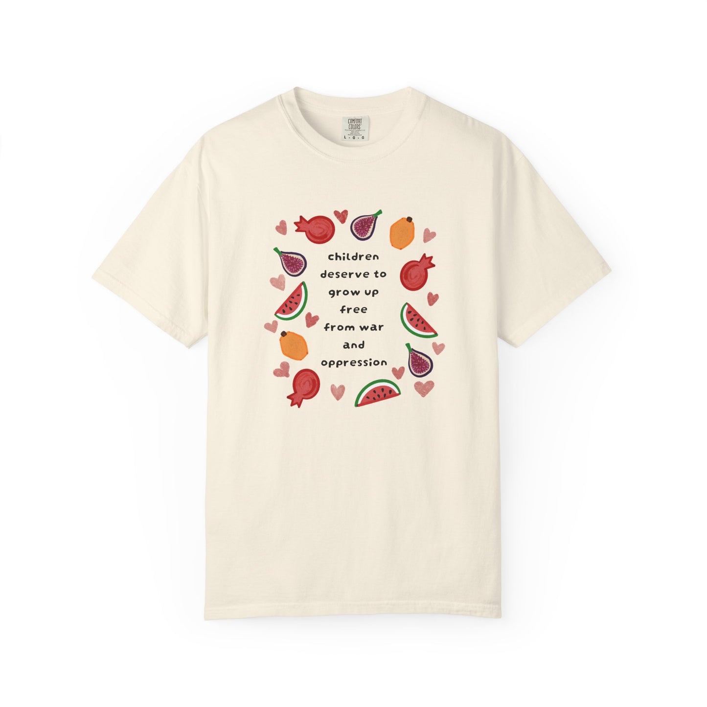 Children Deserve to Grow Up Tee Anti War Peace & Freedom Statement T-Shirt