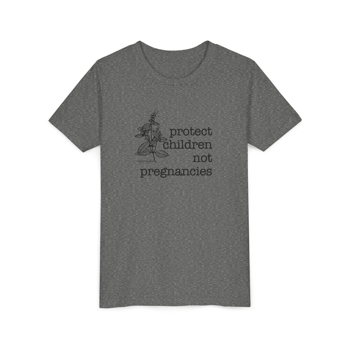 Protect Children Not Pregnancies Youth Short Sleeve Tee