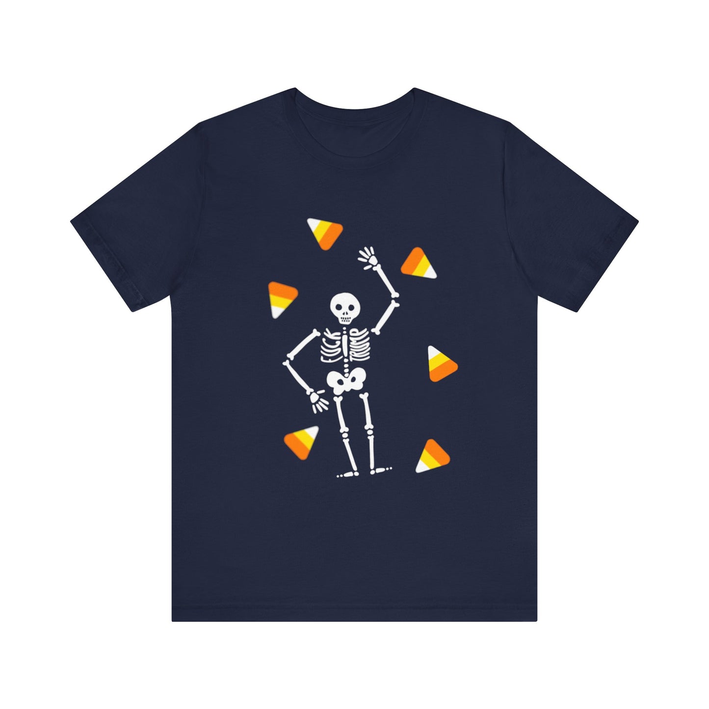 Slightly Subtle Halloween Skeleton Candy Tee, Trump Unisex Short Sleeve Shirt, Spooky Season T-Shirt, Halloween Costume Top, Fun Graphic Tee for Parties