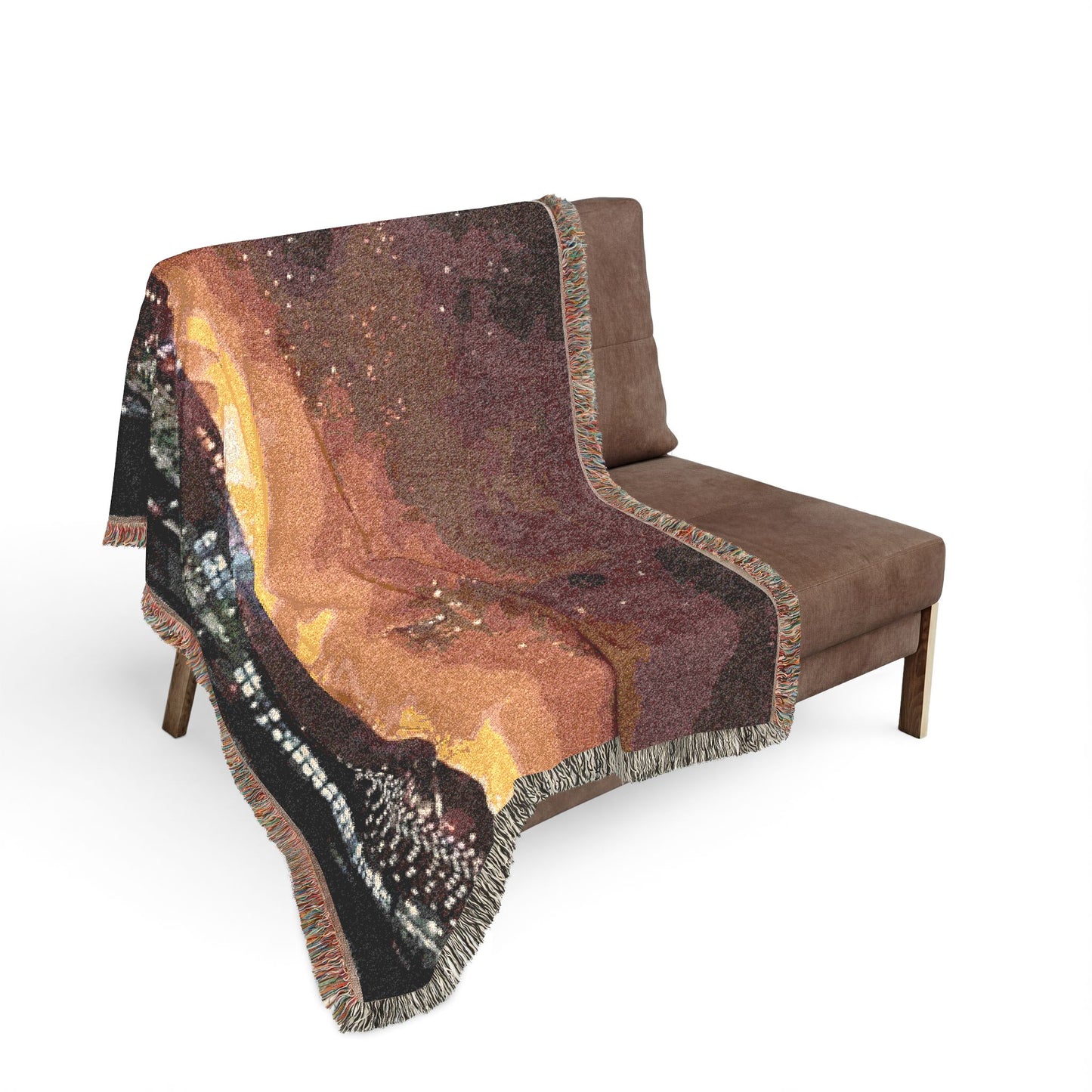 Warehouse Fire Woven Blanket | Bonfire Throw