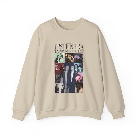 Epstein Era Trump Crewneck Sweatshirt, Perfect for Statement Fashion, Casual Days, Gift for Friends, Trendy Outfit, Holiday Wear
