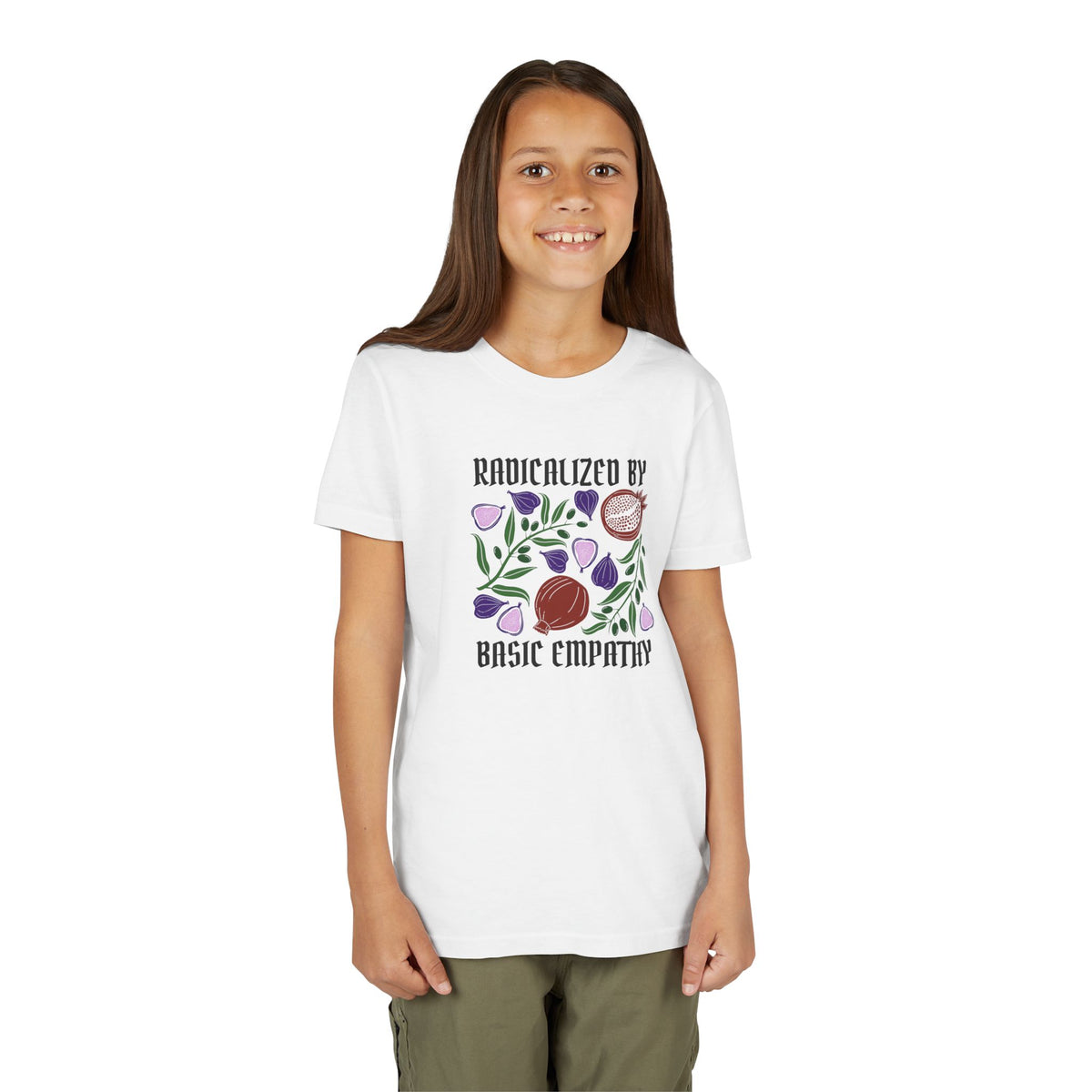 Youth Radicalized by Basic Empathy Floral Graphic T-Shirt