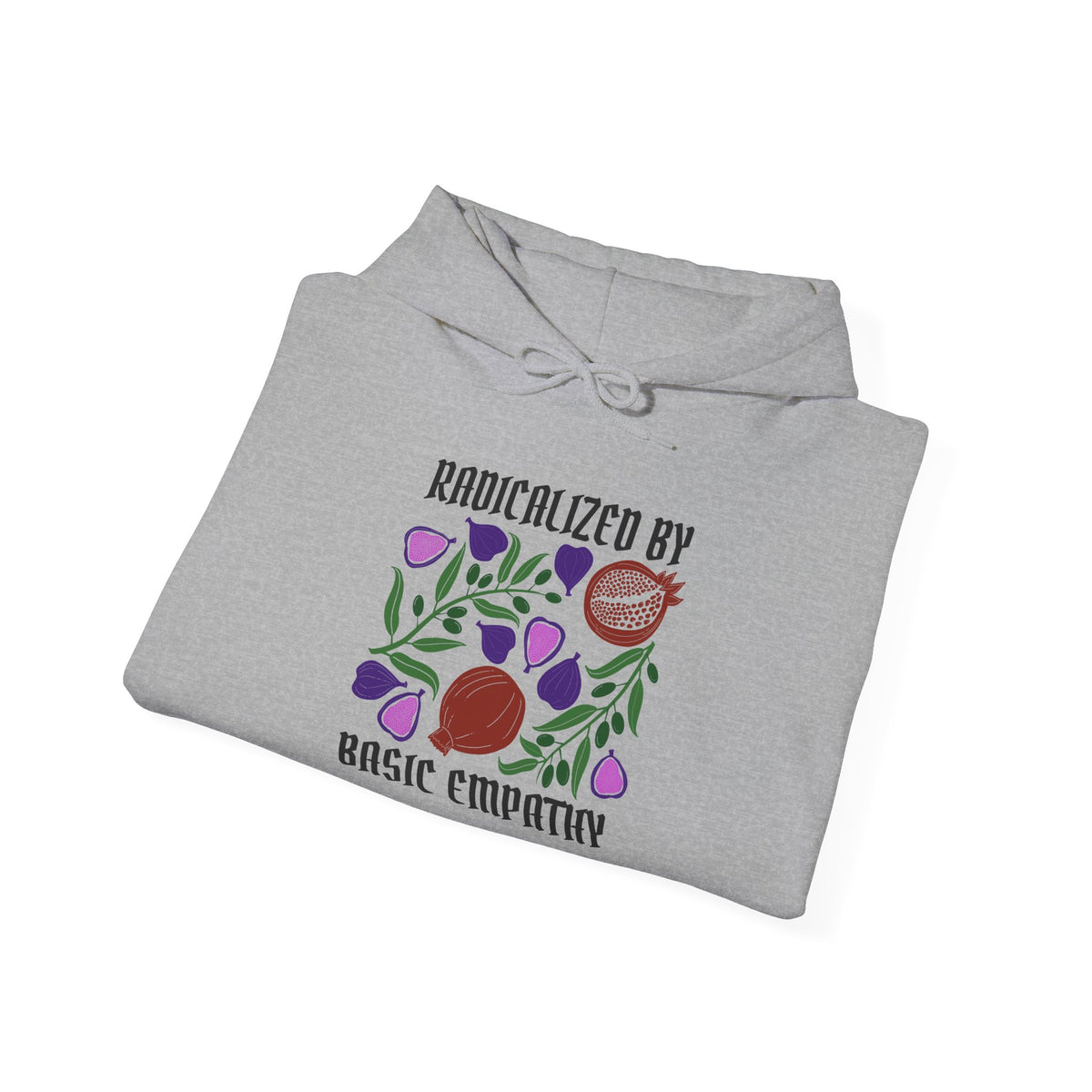 Radicalized by Basic Empathy Floral Hoodie