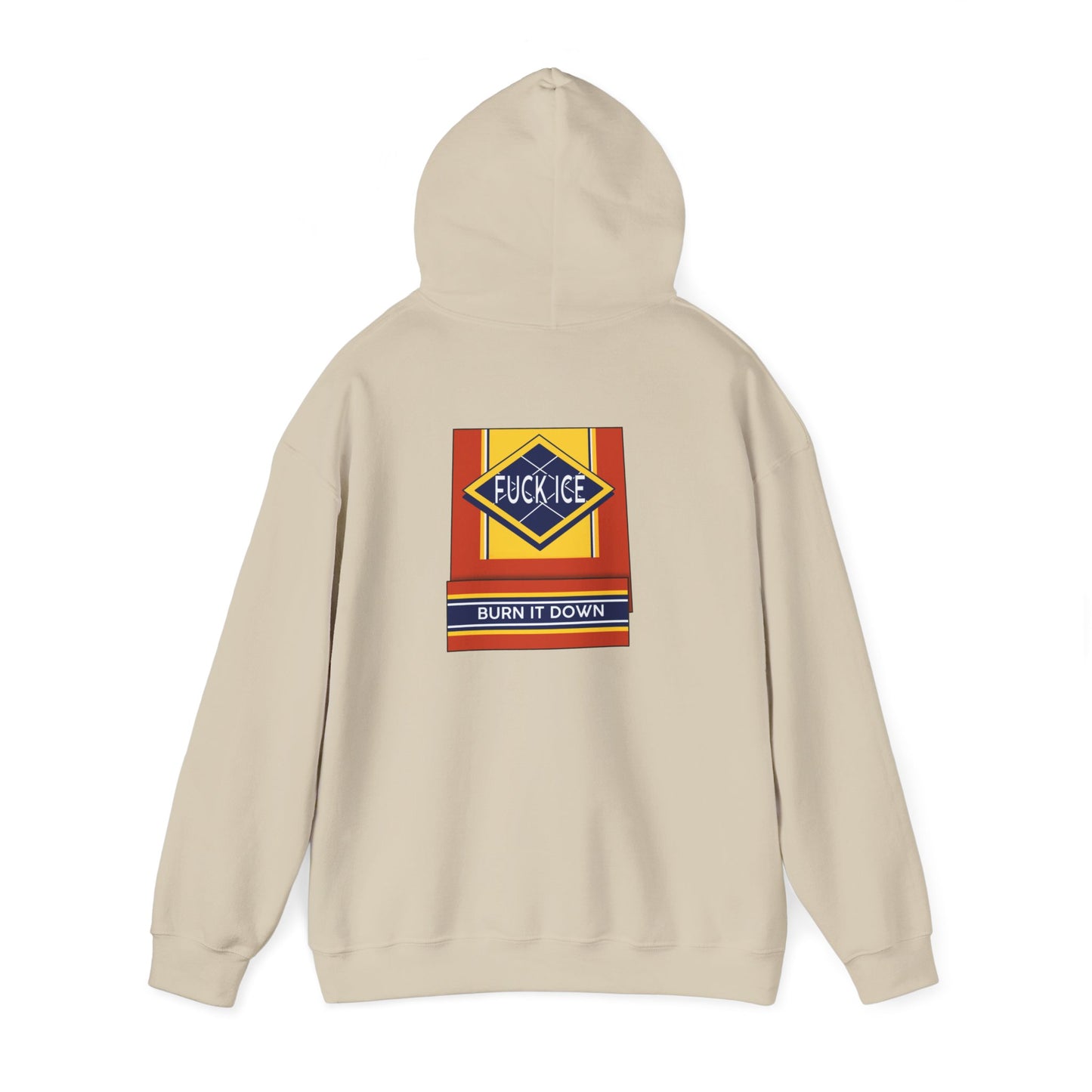 Matchbox Graphic Hoodie | Burn It Down Slogan