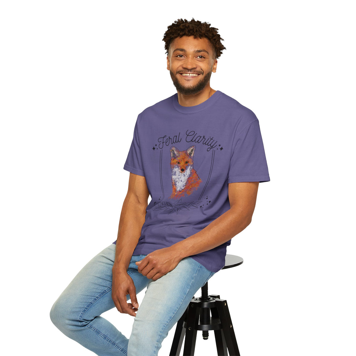Feral Clarity Fox Graphic T-Shirt