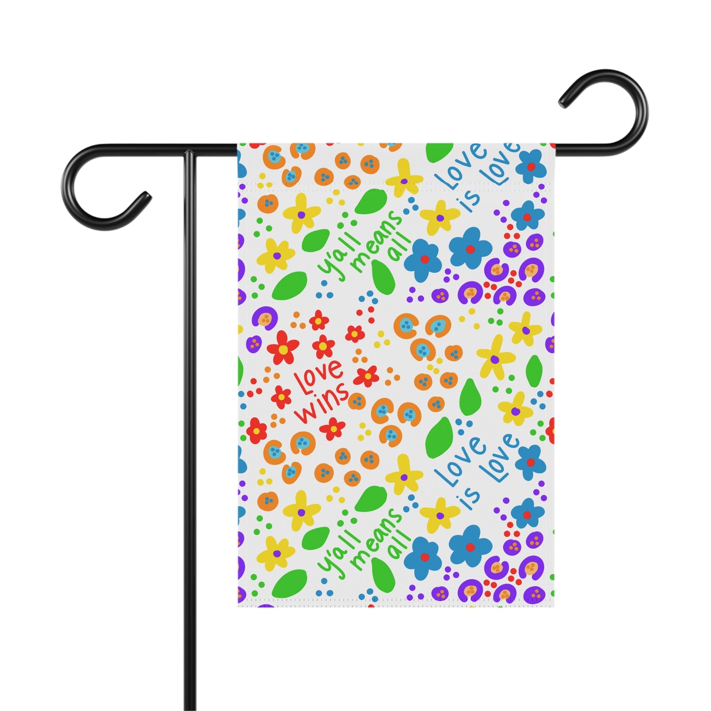 Love Wins Pattern Garden Flag | Garden & House Banner
