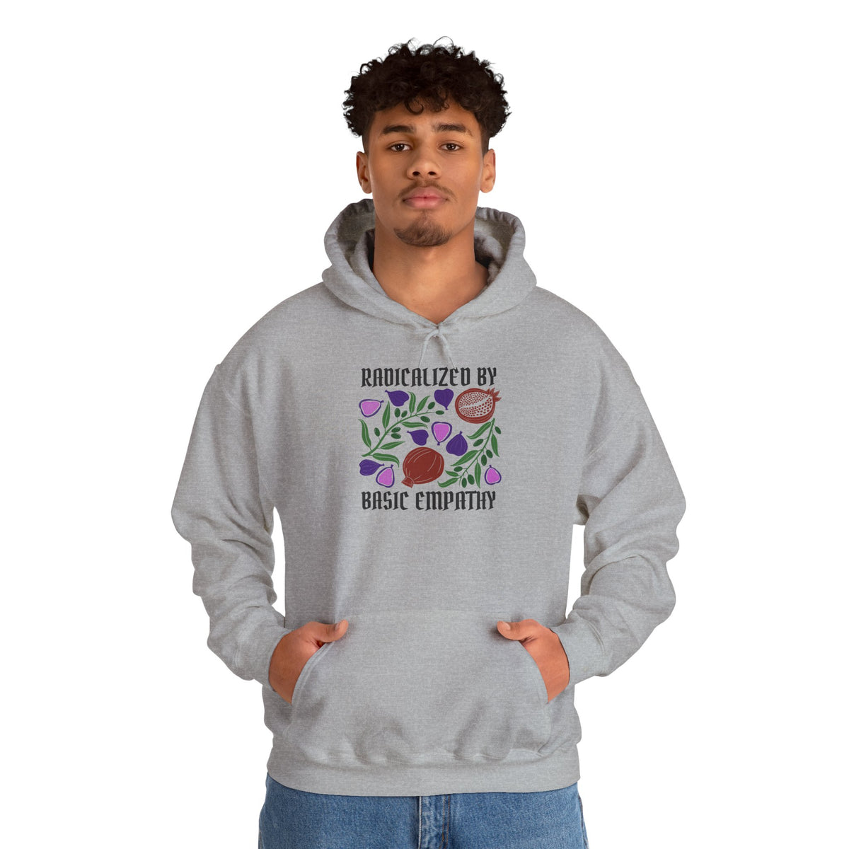 Radicalized by Basic Empathy Floral Hoodie