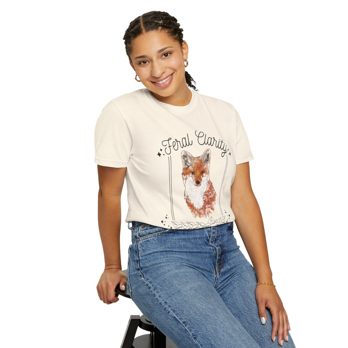 Feral Clarity Fox Graphic T-Shirt