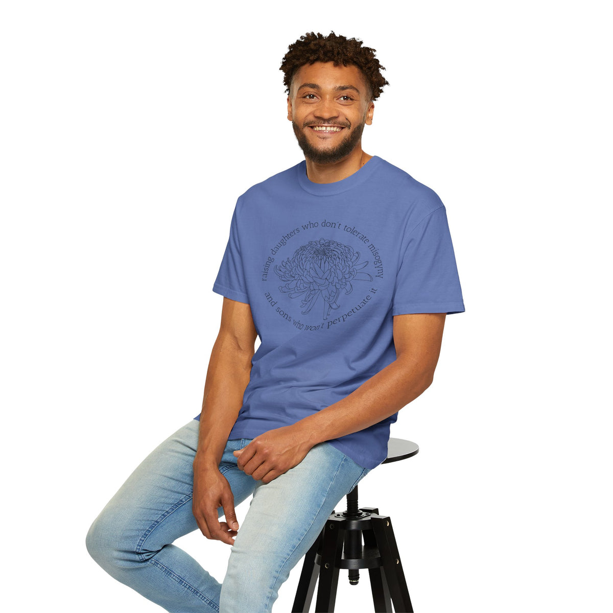 Floral Raising Daughters and Sons T-Shirt Botanical Line Art