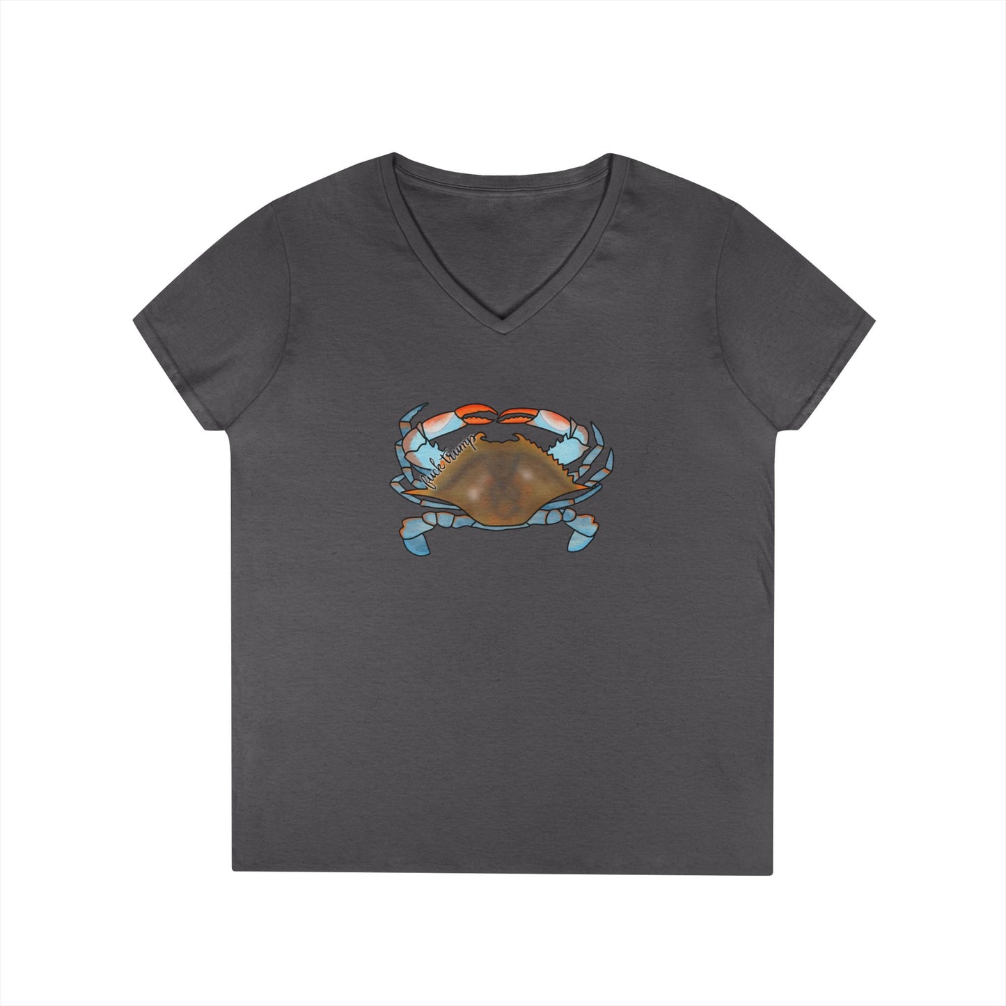 Blue Crab Illustration T-Shirt | Coastal Sea Life Tee FDT