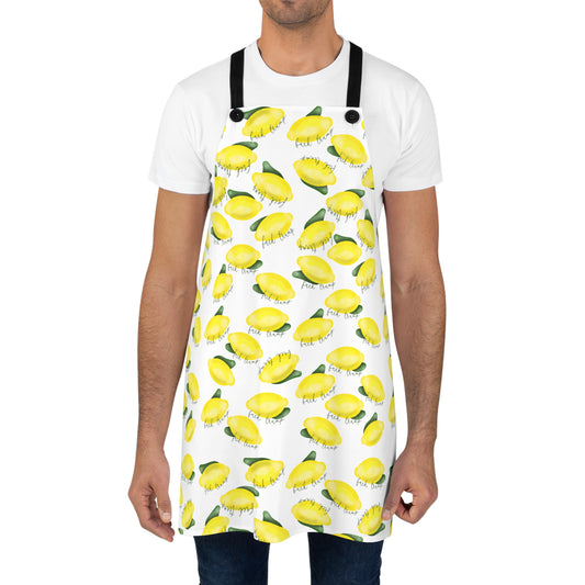 Slightly Subtle Lemon Apron (AOP) Citrus Kitchen Gag Gift
