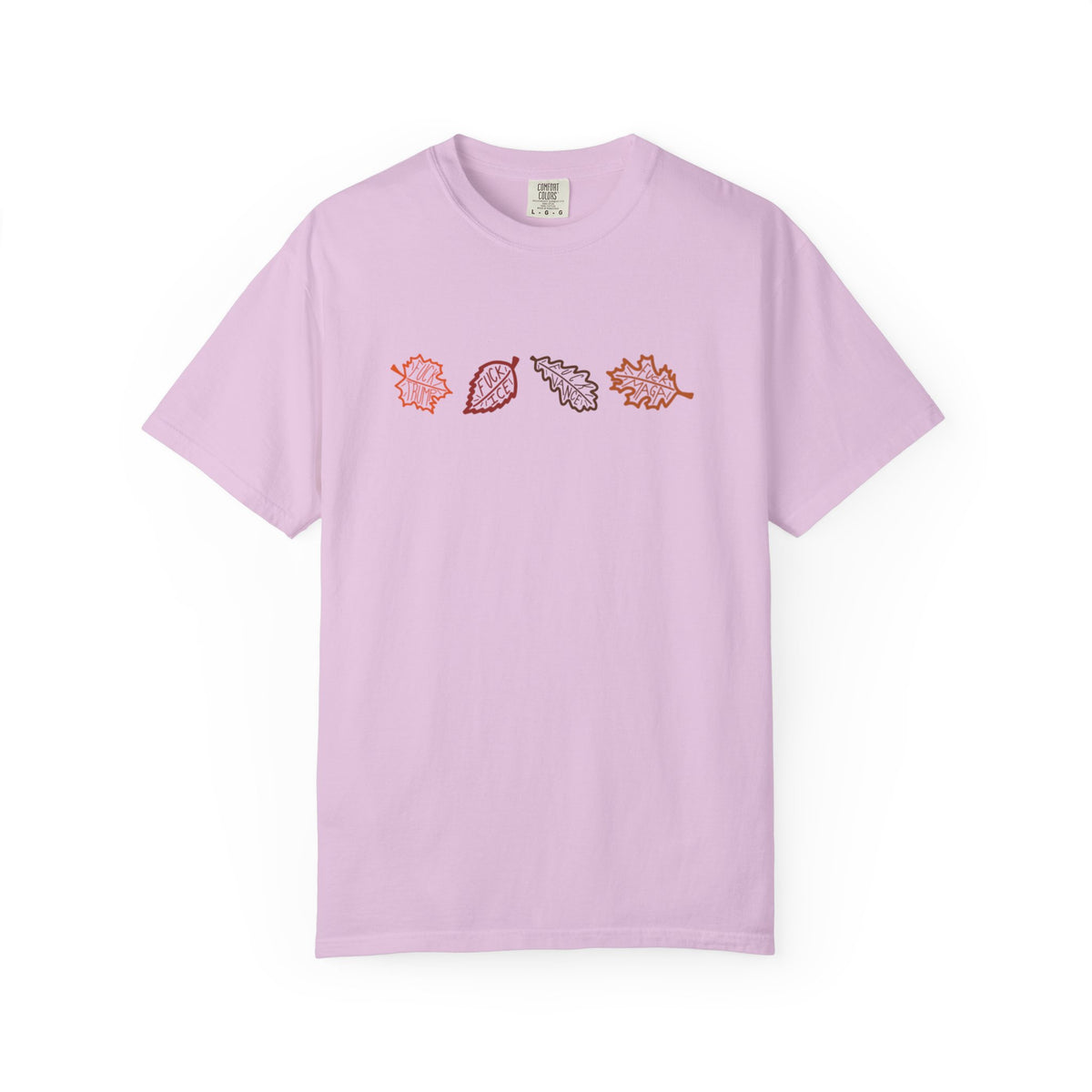 Autumn Leaves T-Shirt FDT Minimal Fall Foliage Graphic Tee