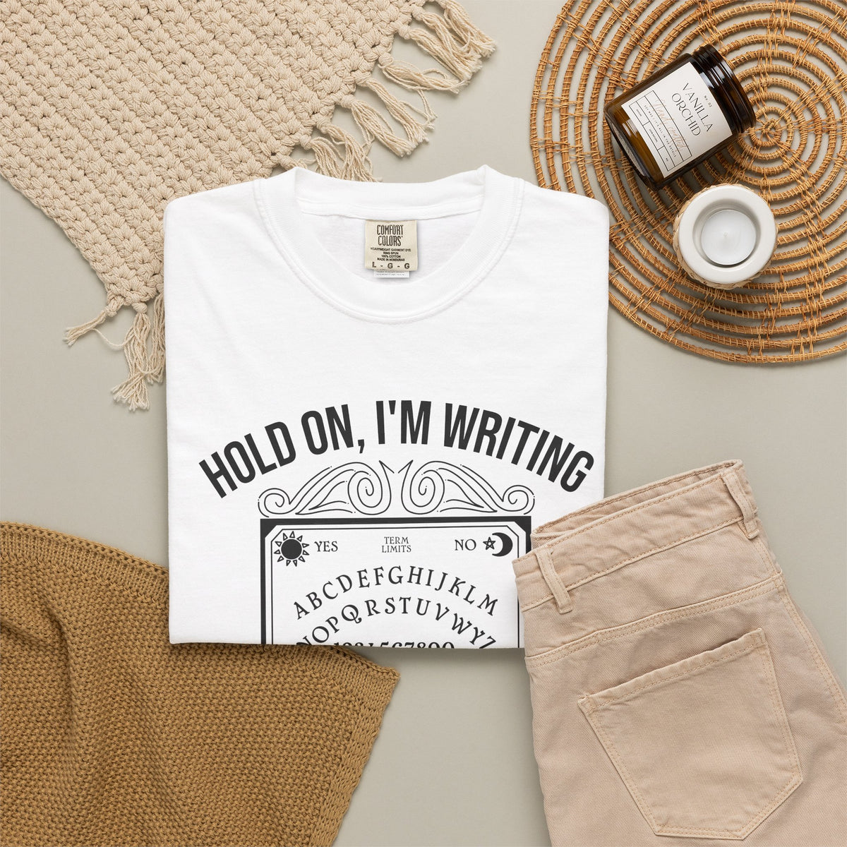 Hold On I'm Writing A Letter To My Senator T-Shirt Ouija Board Political Protest Tee