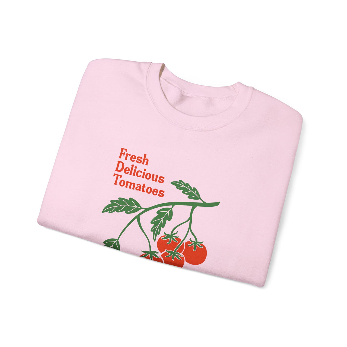 Tomato Crewneck Sweatshirt “Fresh Delicious Tomatoes” Vintage Farm Graphic