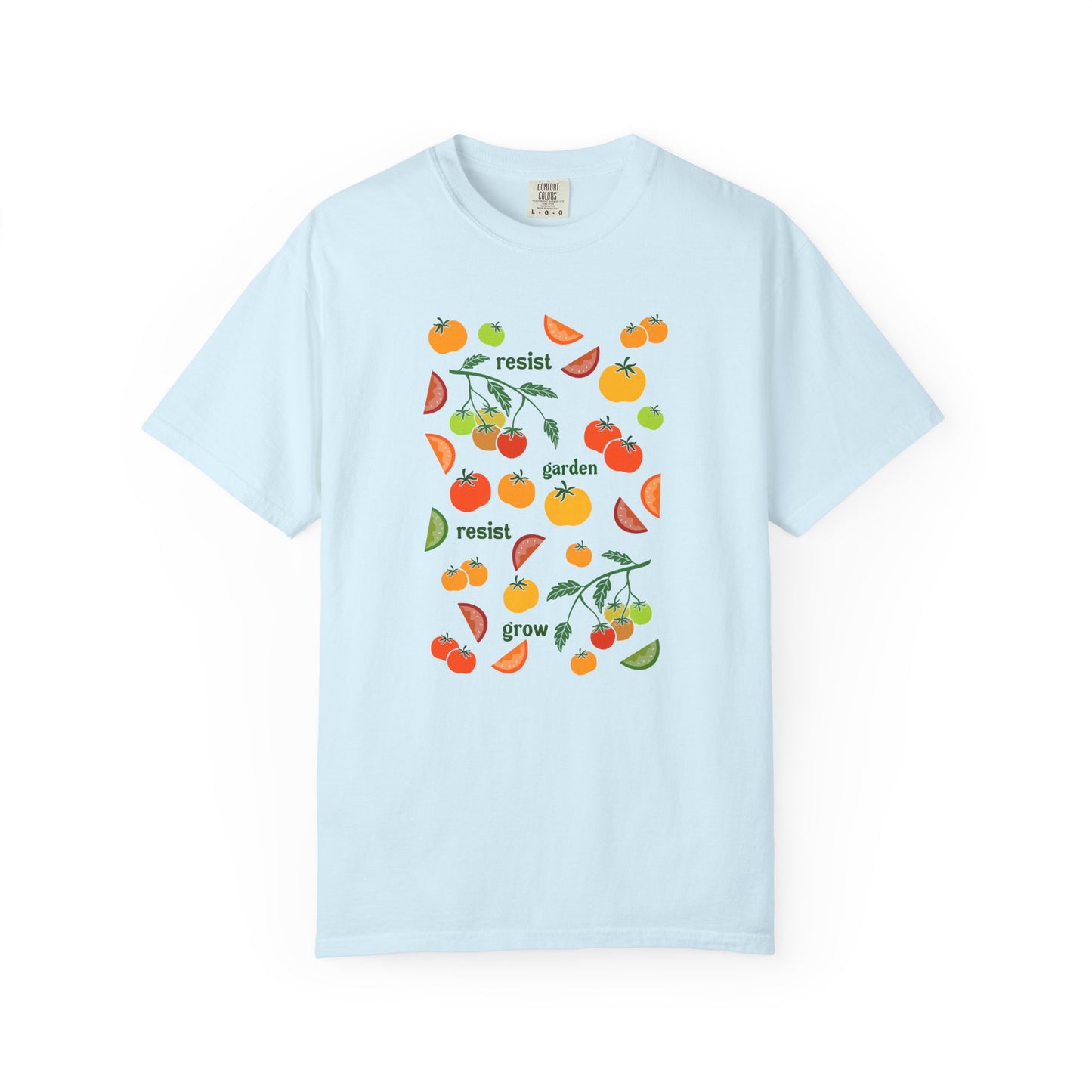 Resist Garden Grow T-shirt | Tomato Garden Illustration