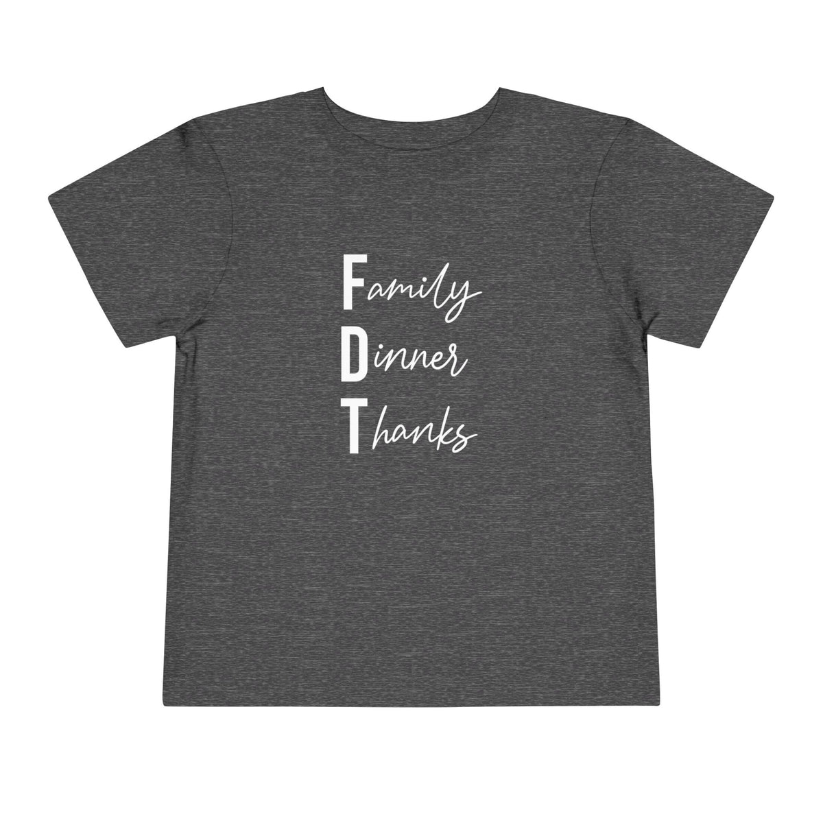 Toddler “Family Dinner Thanks” Thanksgiving T-Shirt FDT baby
