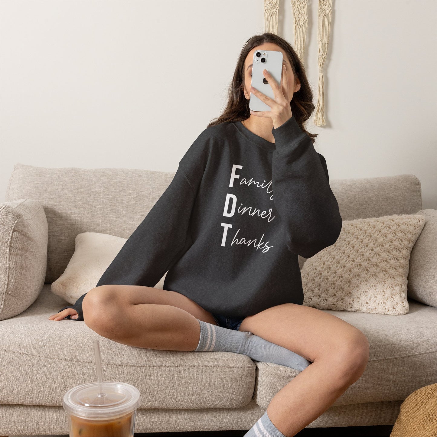 Family Dinner Thanks Sweatshirt thanksgiving fdt