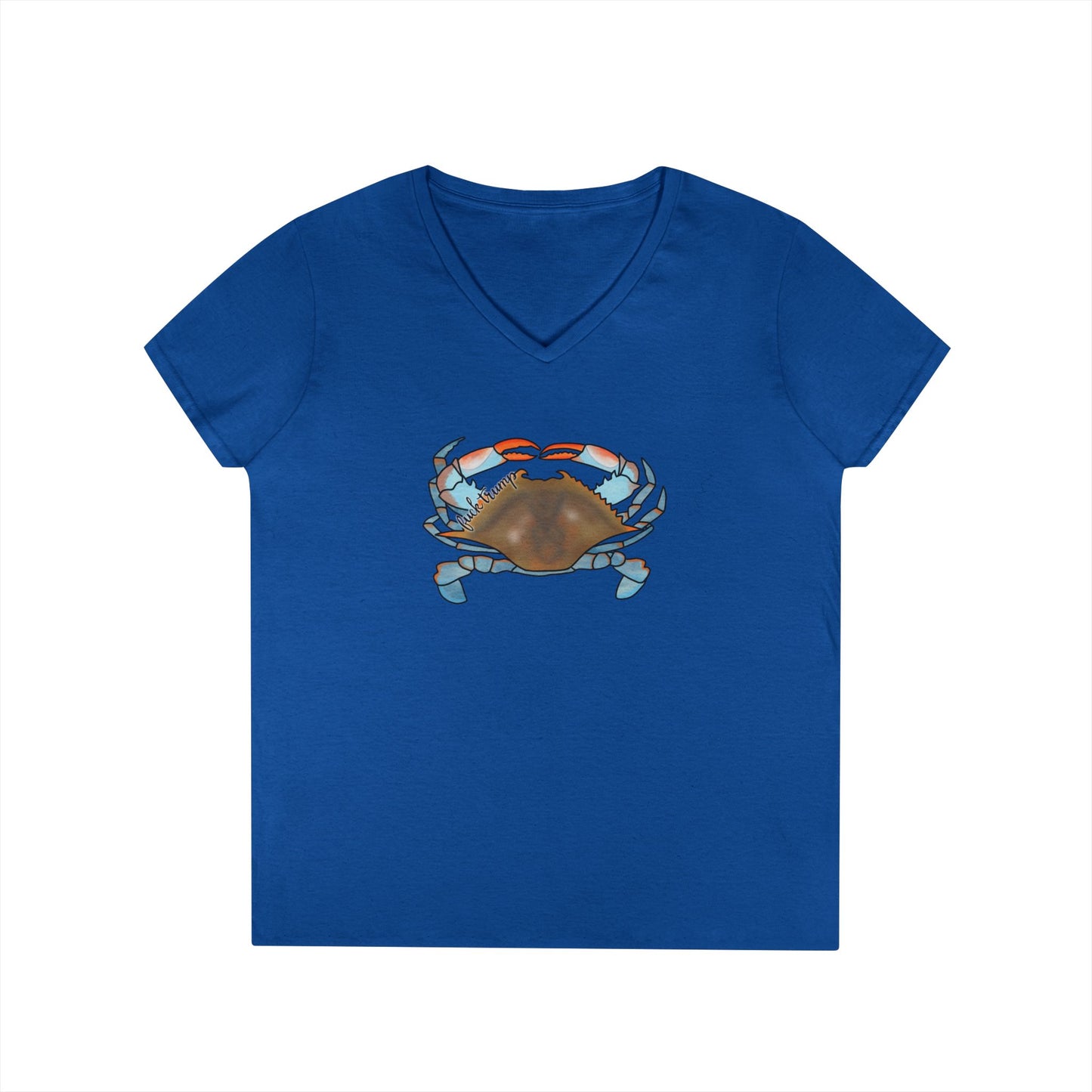 Blue Crab Illustration T-Shirt | Coastal Sea Life Tee FDT