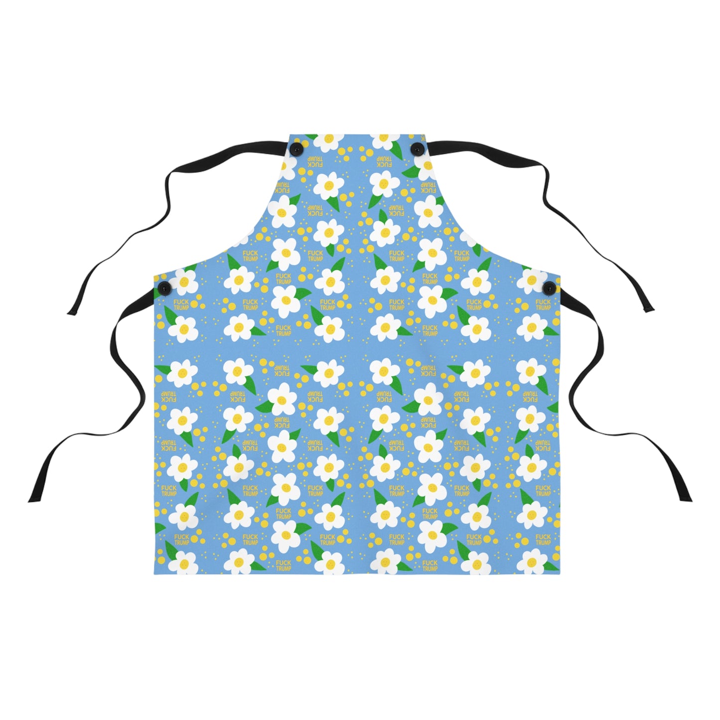 Slightly Subtle Daisy Apron (AOP) Blue