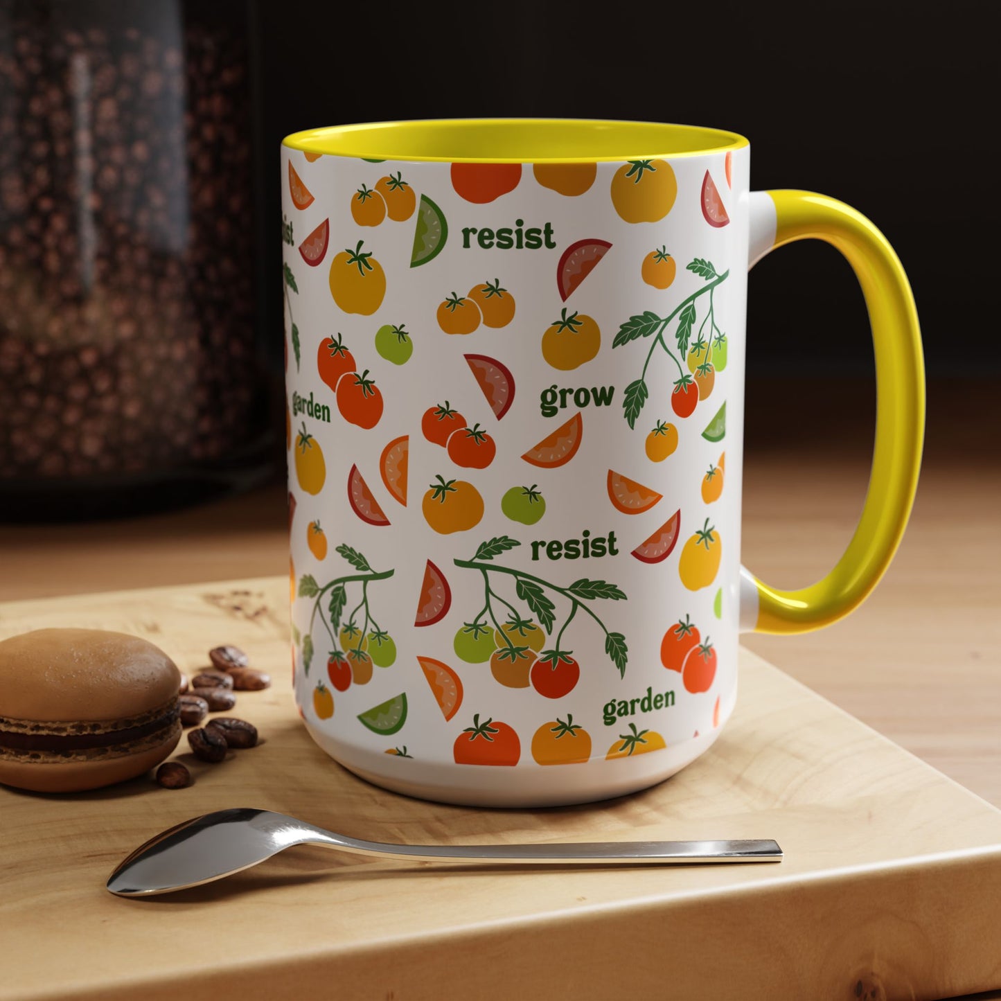 Resist Grow Garden tomatoes coffee mug | Accent Mug 11oz 15oz