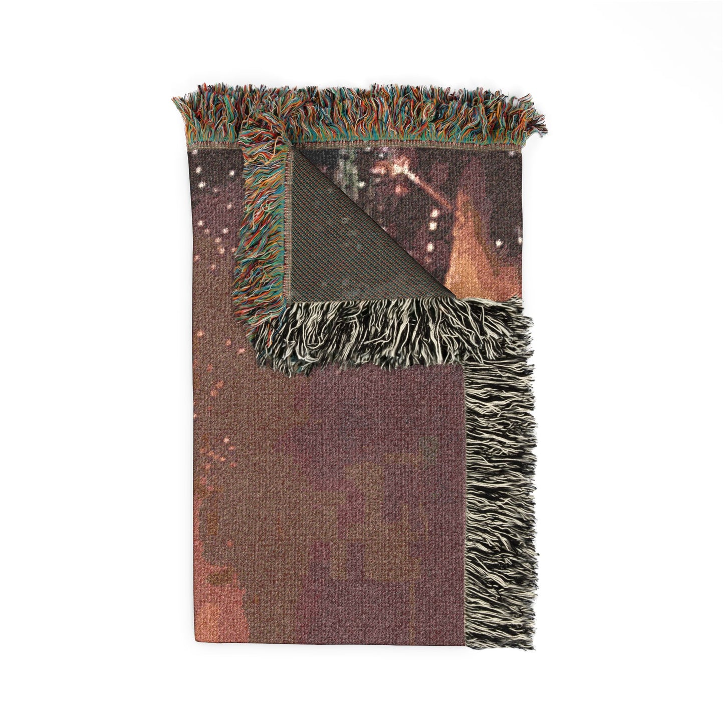 Warehouse Fire Woven Blanket | Bonfire Throw