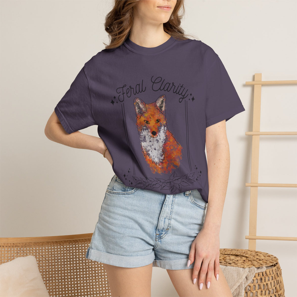 Feral Clarity Fox Graphic T-Shirt
