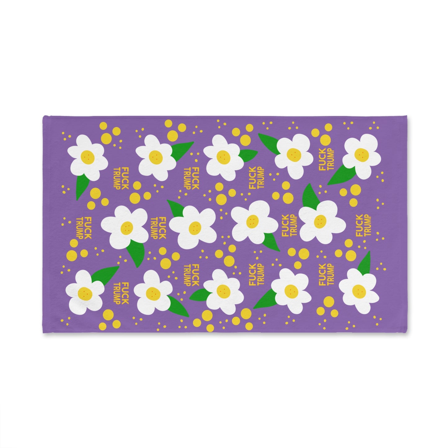 Subtle Daisy Purple Hand Towel