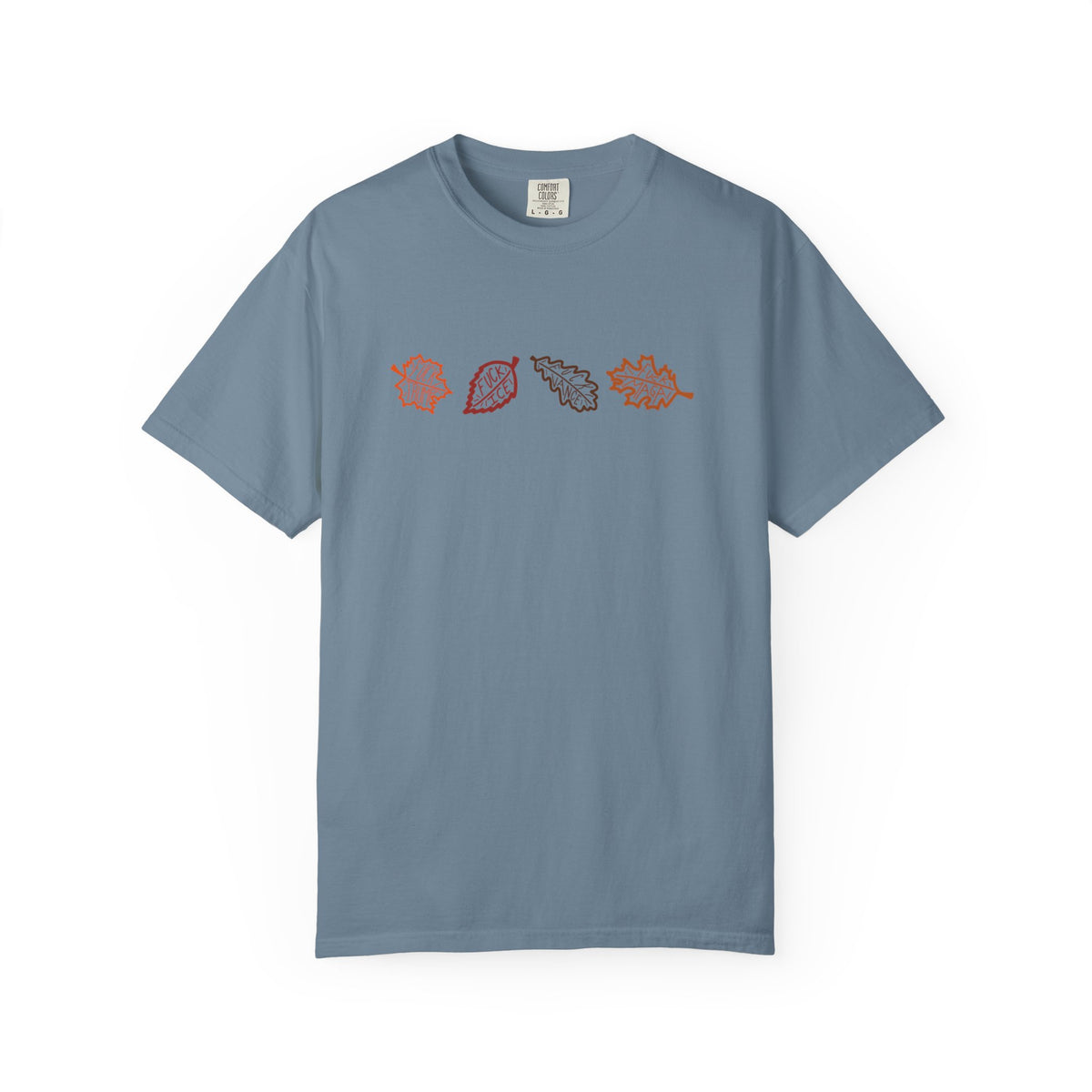 Autumn Leaves T-Shirt FDT Minimal Fall Foliage Graphic Tee