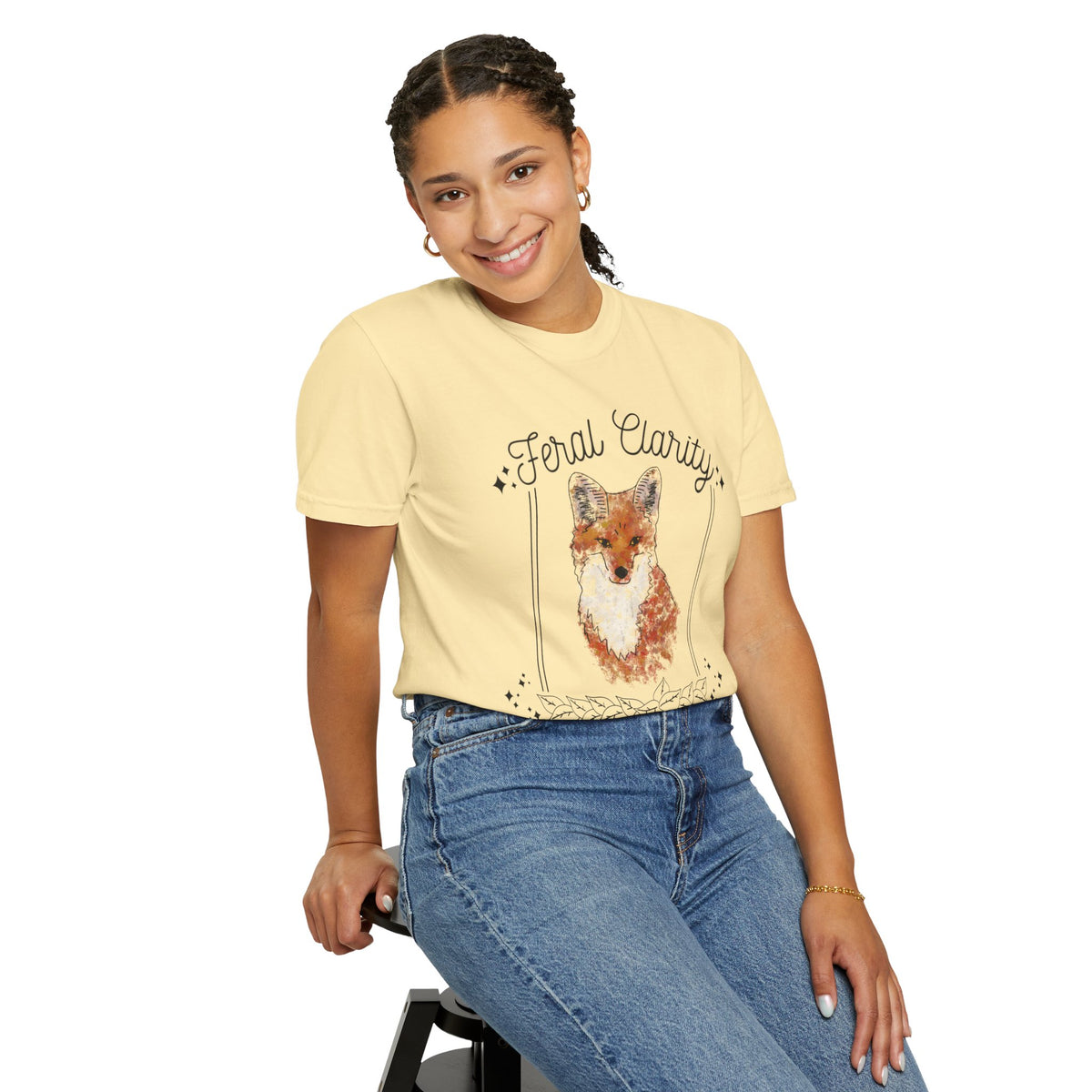 Feral Clarity Fox Graphic T-Shirt