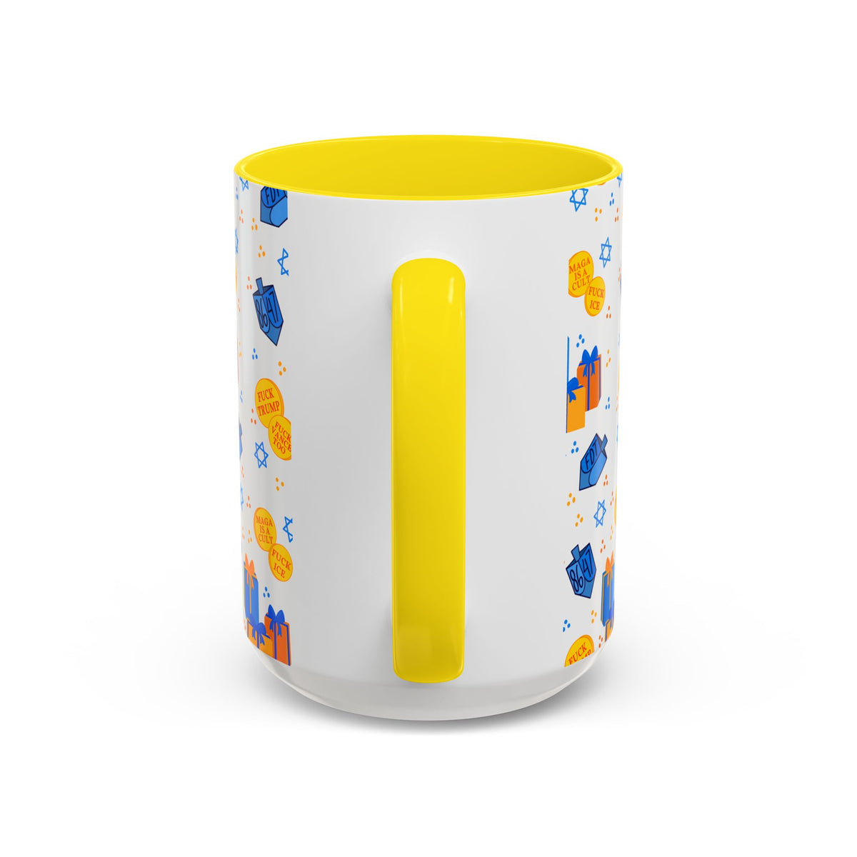 Hanukkah Gift Coffee Mug – Happy Hanukkah Dreidel Gelt Gifts FDT Mug
