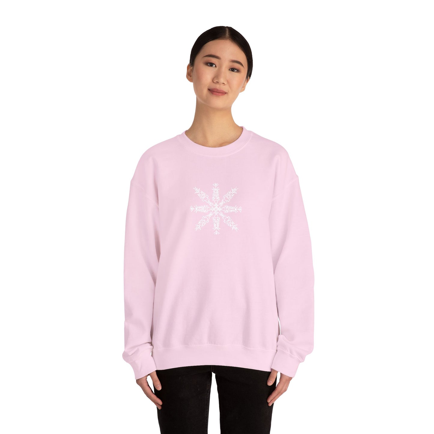 Slightly Subtle Snowflake Unisex Heavy Blend™ Crewneck Sweatshirt