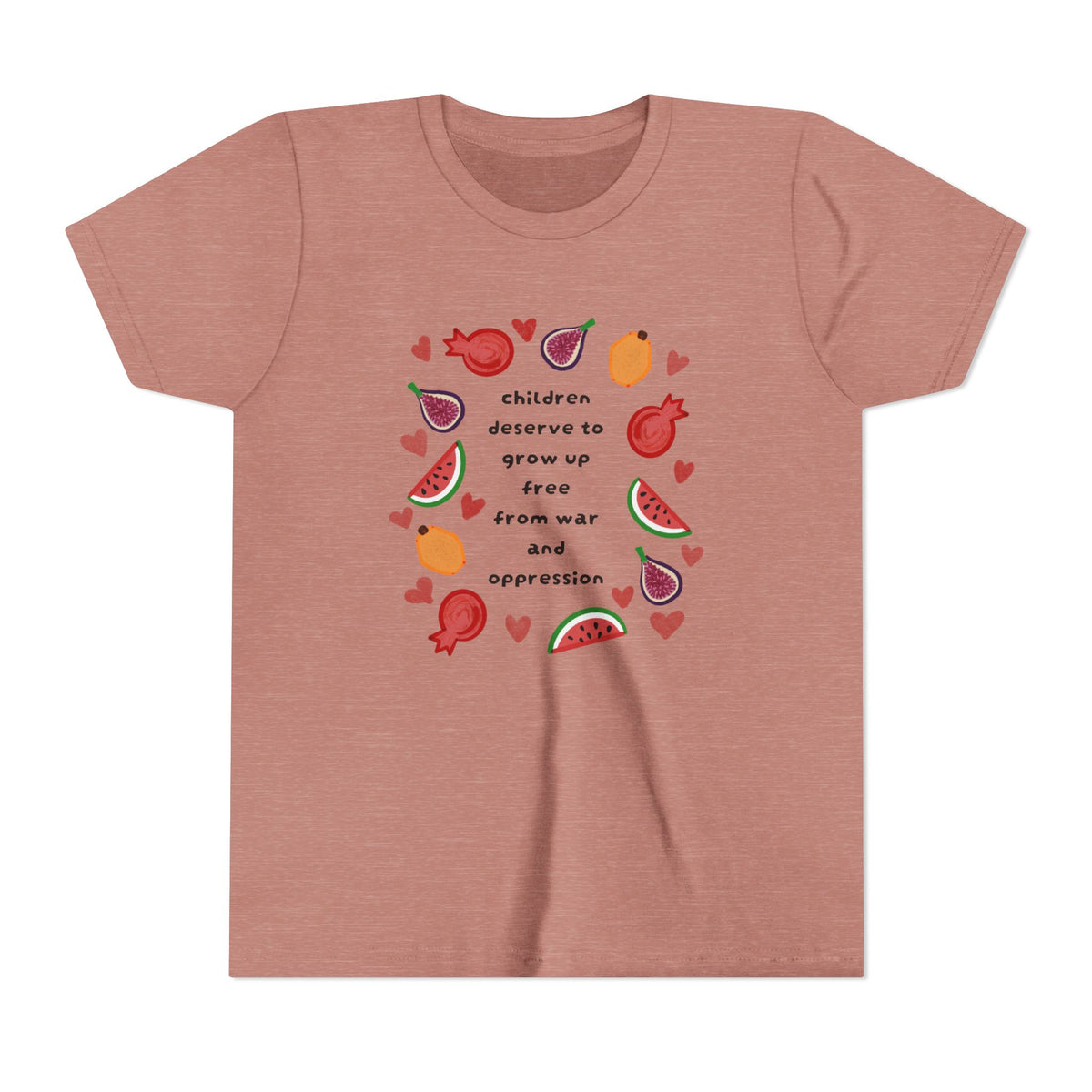 Children Deserve to Grow Up Free From War and Oppression Youth T-Shirt
