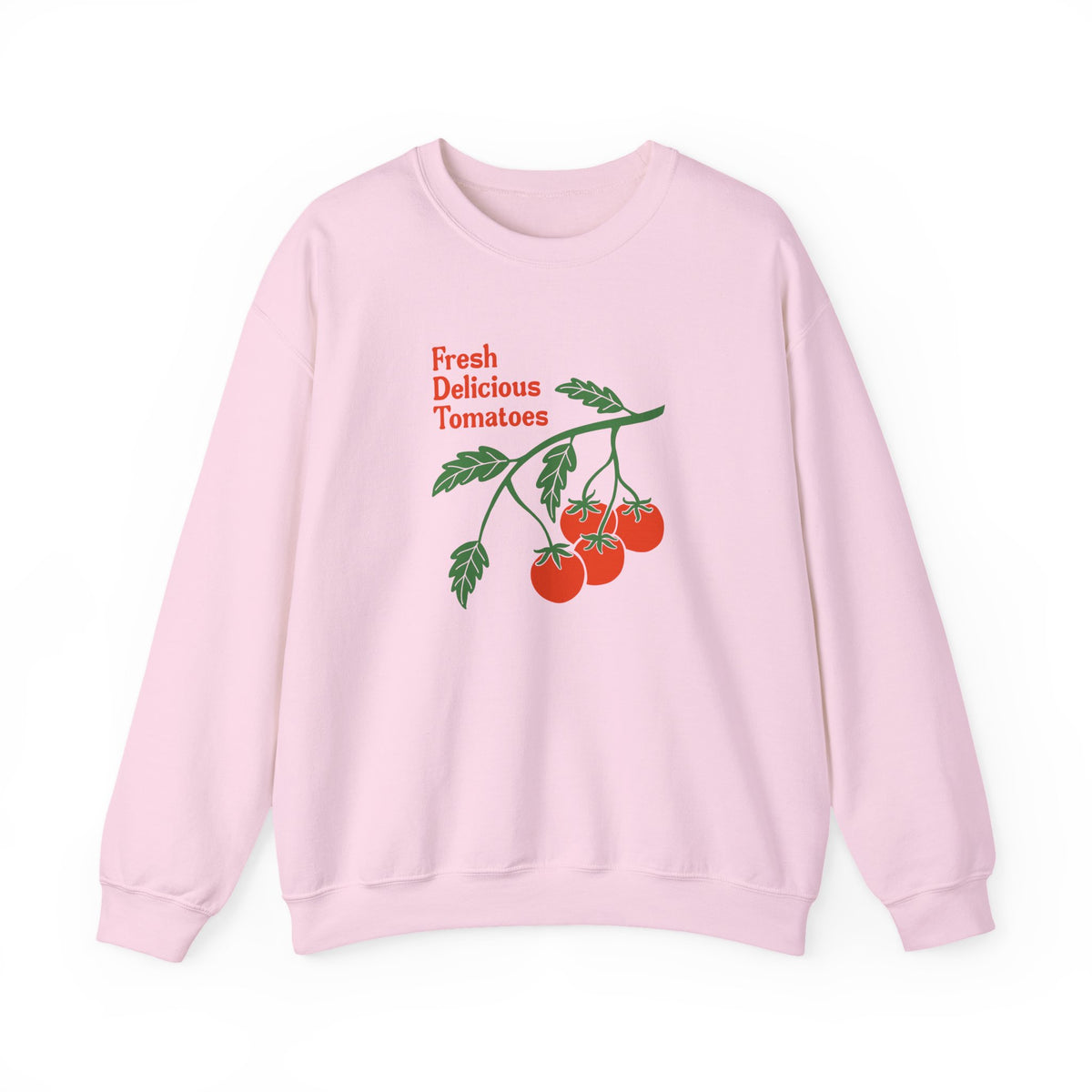 Tomato Crewneck Sweatshirt “Fresh Delicious Tomatoes” Vintage Farm Graphic