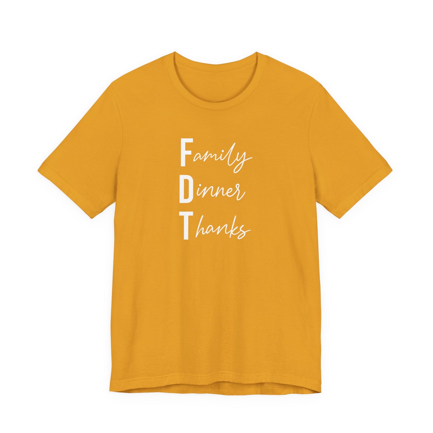 Family Dinner Thanks FDT Thanksgiving Crew Neck T‑Shirt