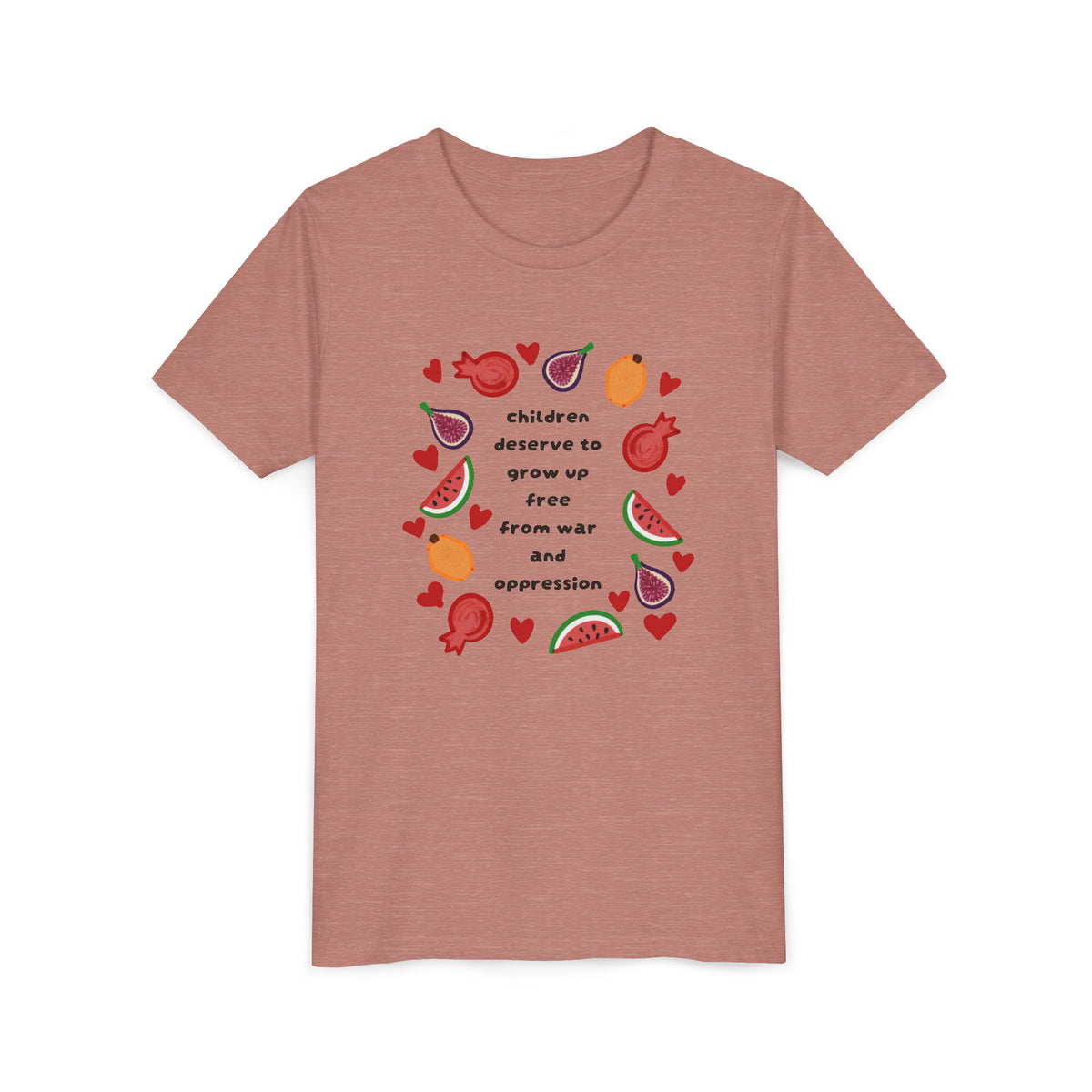 Children Deserve to Grow Up Free From War and Oppression Youth T-Shirt