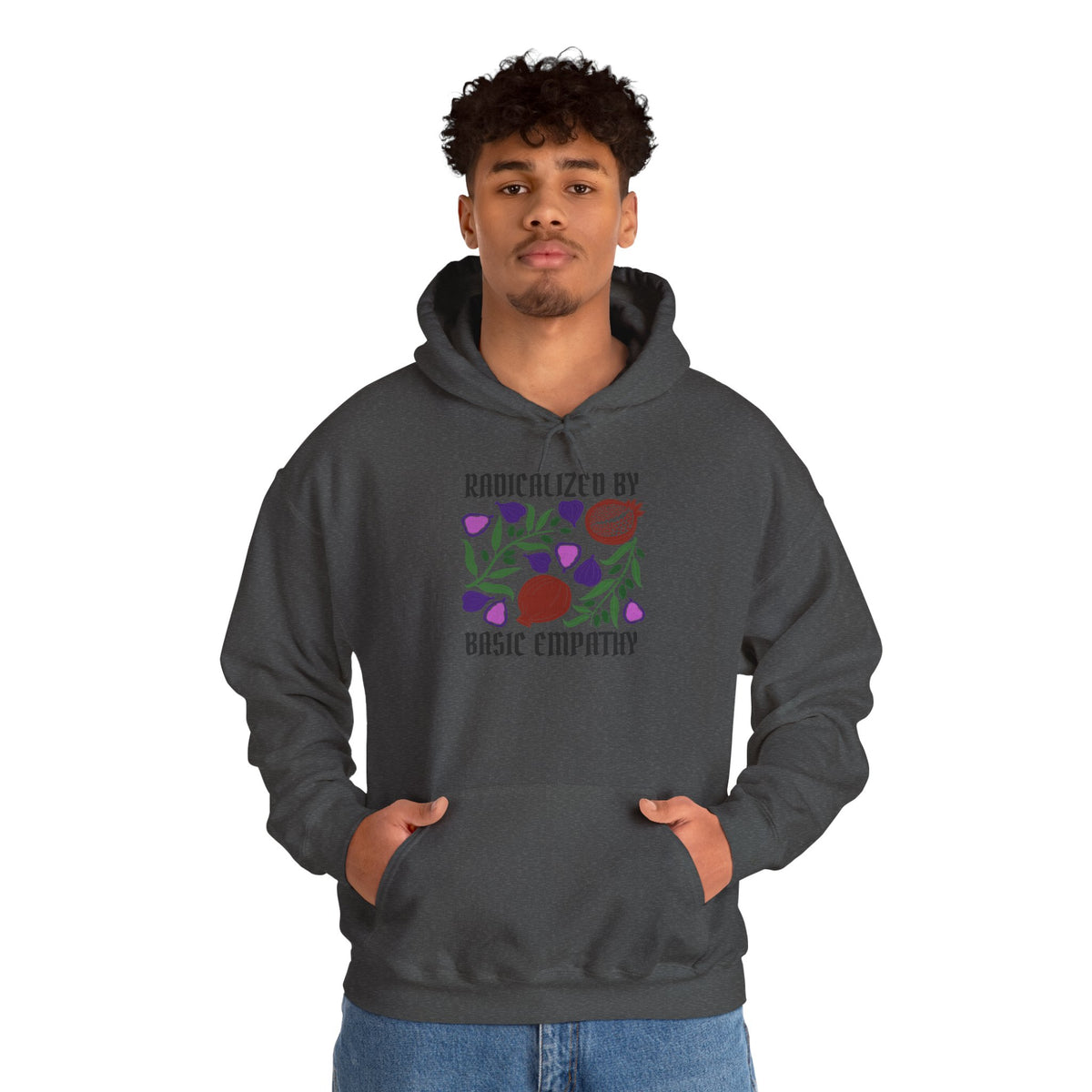 Radicalized by Basic Empathy Floral Hoodie