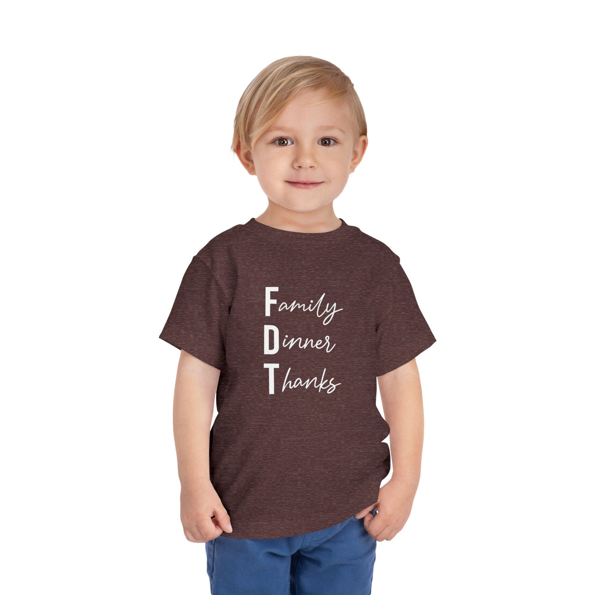 Toddler “Family Dinner Thanks” Thanksgiving T-Shirt FDT baby