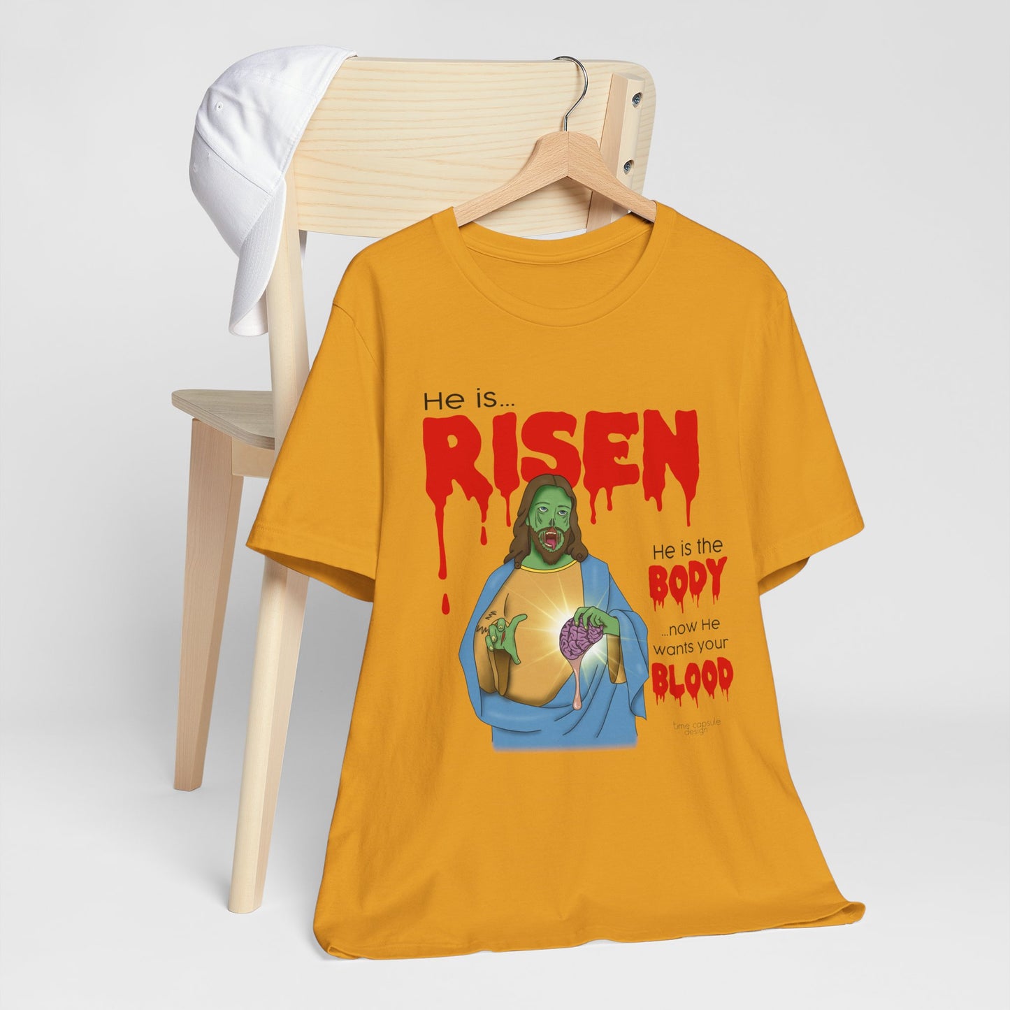 Zombie Jesus He Is Risen Shirt Unisex Jersey Tee, Easter Gift, Religious Humor Shirt, Resurrection Celebration Tee, Christian Apparel