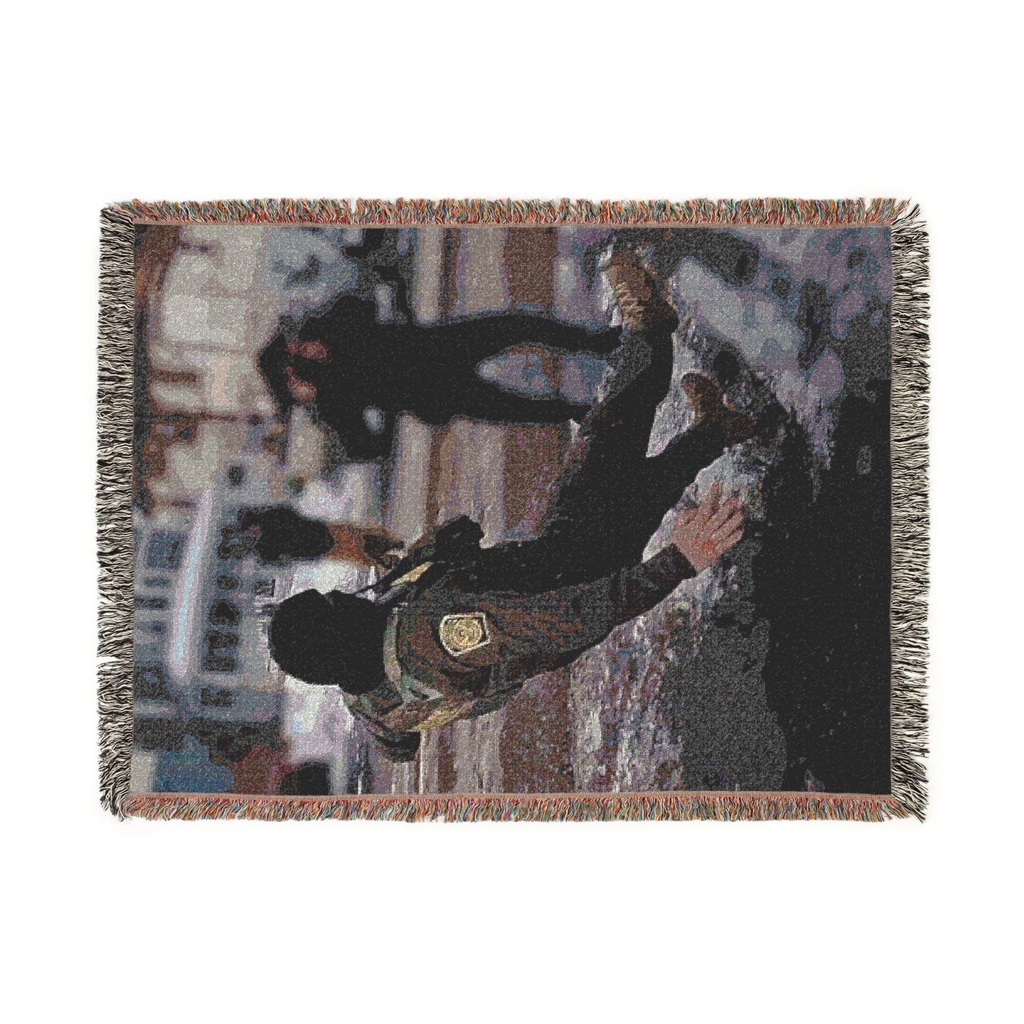 Ice Agent Slip and Fall Woven Blanket | Throw Blanket Cozy Anti Ice Decor