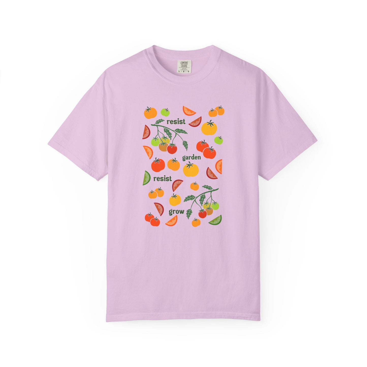 Resist Garden Grow T-shirt | Tomato Garden Illustration