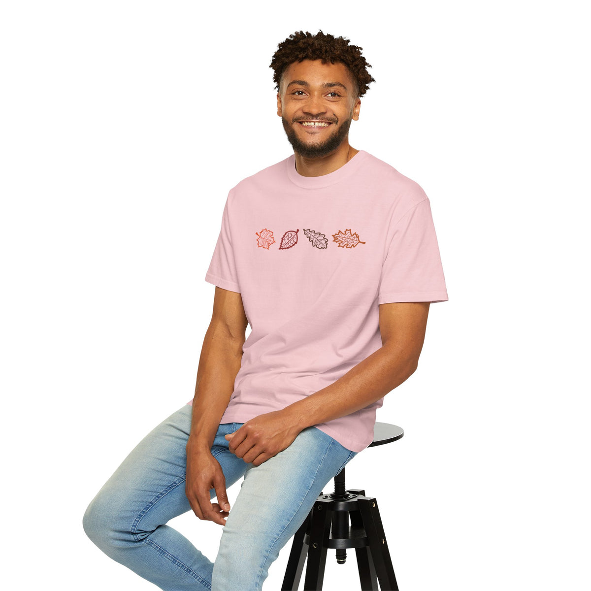 Autumn Leaves T-Shirt FDT Minimal Fall Foliage Graphic Tee